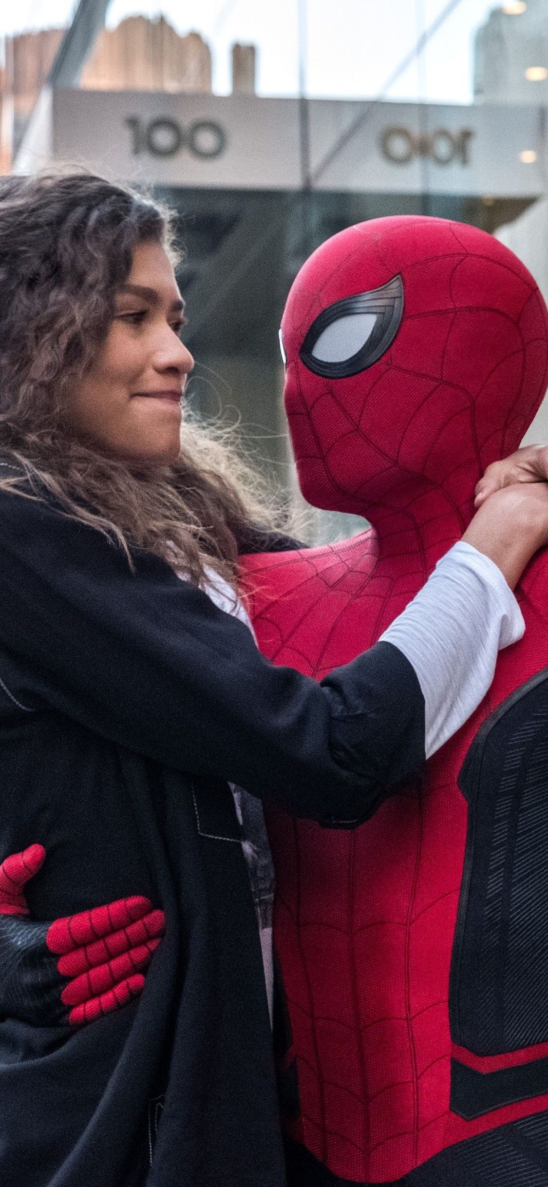 Spider-Man Far From Home, Zendaya, iPhone X wallpaper, 1130x2440 HD Phone