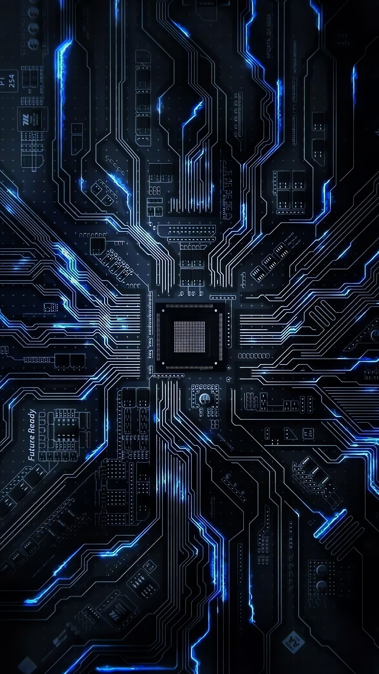 Chip, Electric Pulse, Future Ready, Circuit, Gear, HD Phone Background