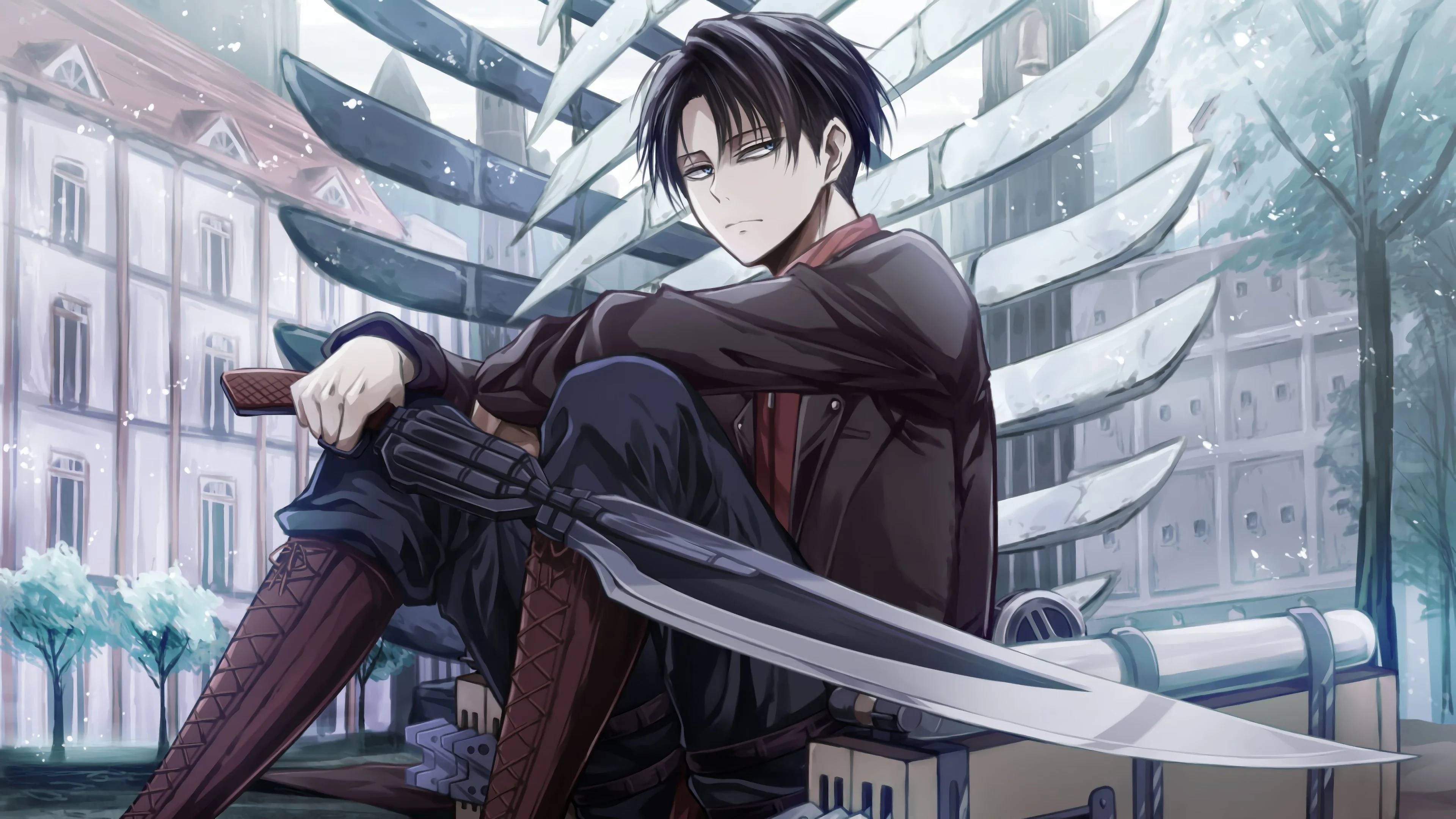 Levi Ackerman 4K Wallpapers, Riveting character, Powerful fighter, Intense battles, 3840x2160 4K Desktop