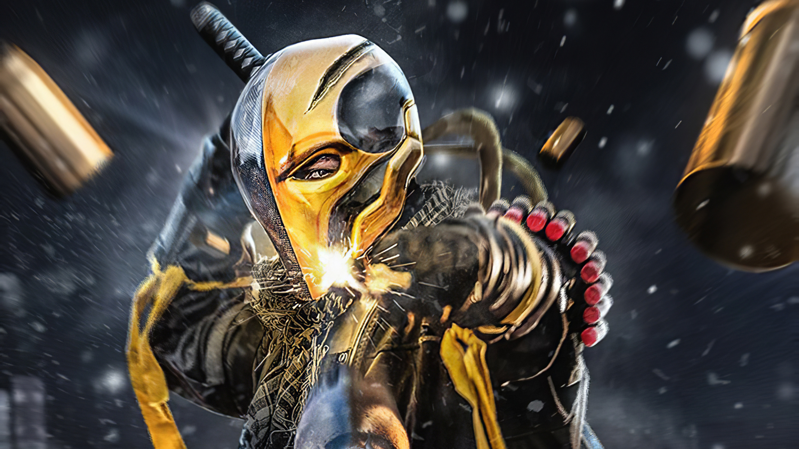 Deathstroke, Gun, Laptop, Full HD 1080p, 2560x1440 HD Desktop