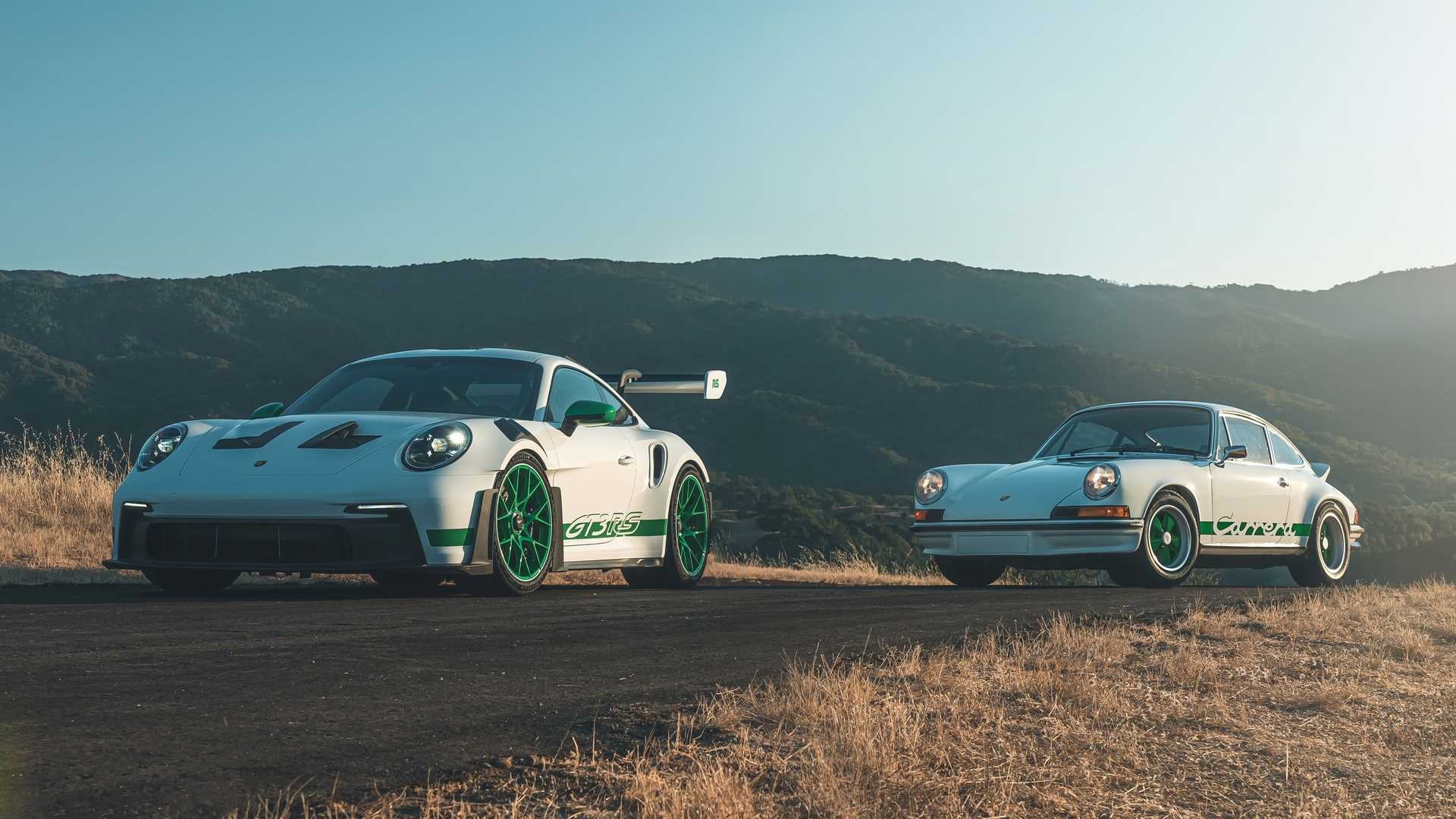 1972 Model vs 2023 Model, Porsche 911 GT3 RS Wallpaper, 1920x1080 Full HD Desktop