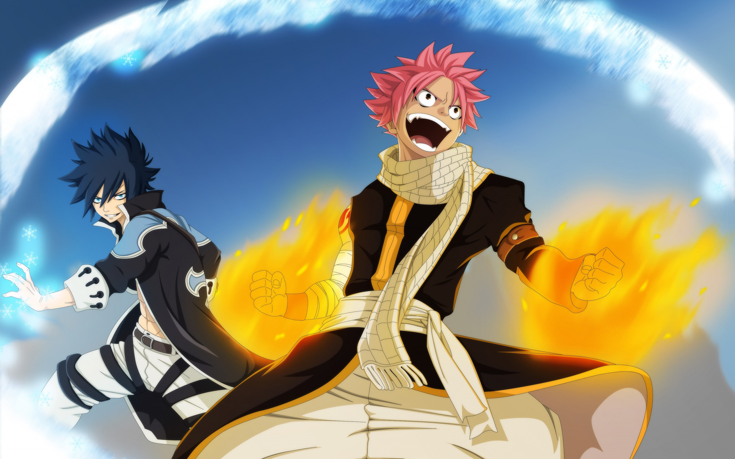 Fire Fairy Tail Natsu, Serif section, 2560x1600 HD Desktop