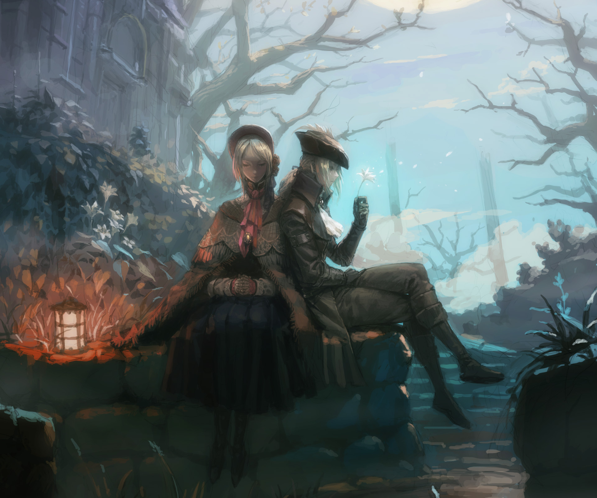 Plain Doll, Bloodborne Hunter, Hunter's Dream, HD Desktop wallpaper