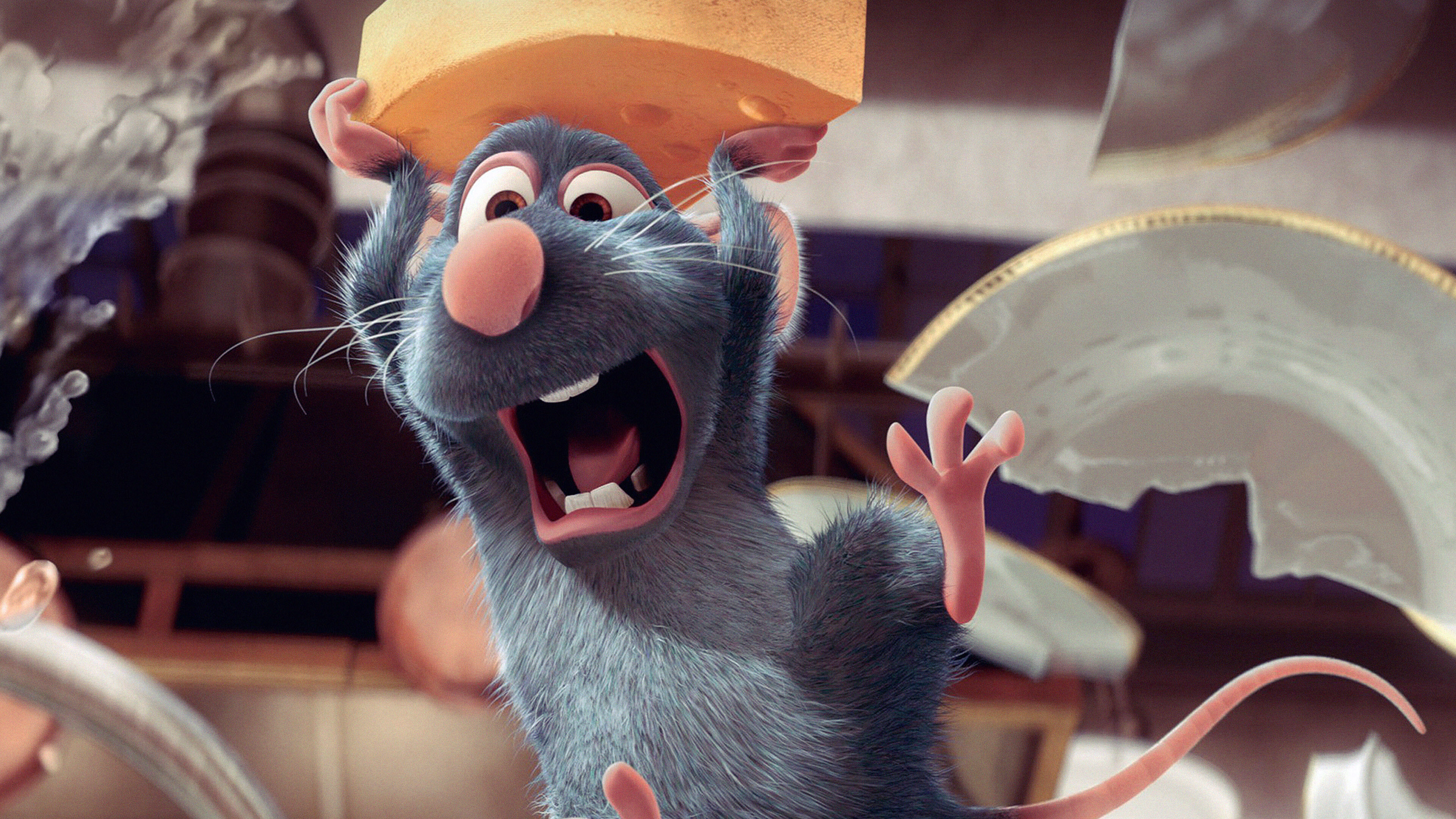 Remy, Ratatouille Wallpaper, 3840x2160 4K Desktop