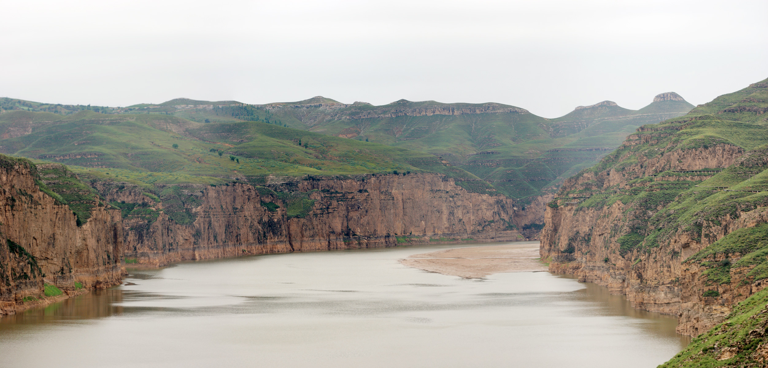 Huang He, The Great Wall and the Yellow River, Historical landmarks, Cultural heritage, 2510x1200 Dual Screen Desktop