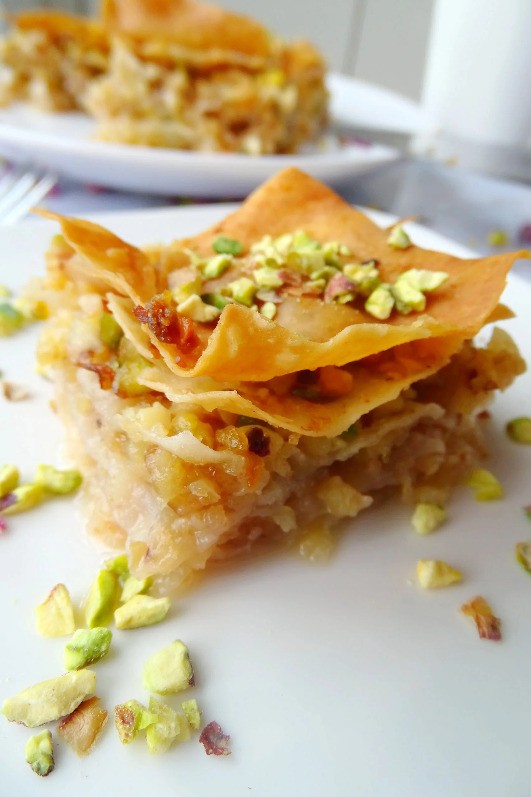 Baklava, Deliciously sticky, Layers of filo pastry, Nutty goodness, 1710x2560 HD Phone