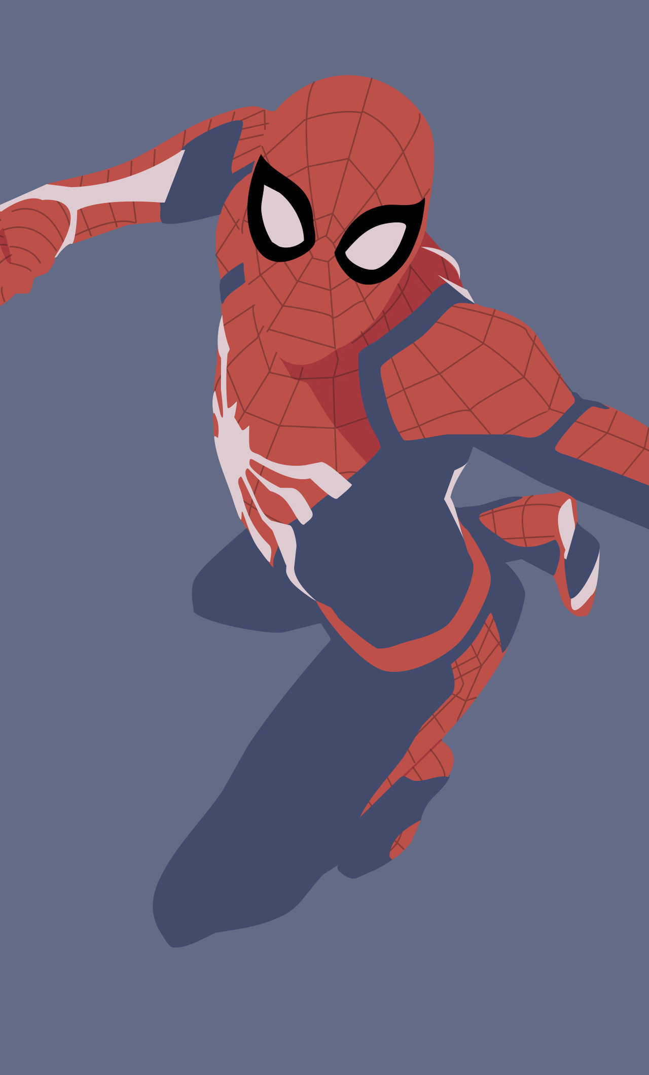Spider-Man Advanced Suit, Marvel's Spider-Man, minimalist vector illustration, HD Phone wallpaper