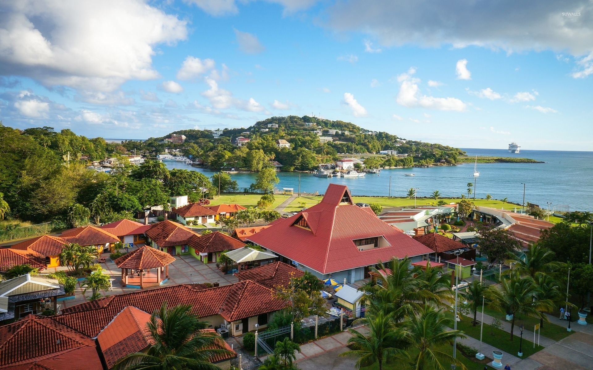 Castries, Saint Lucia, Stunning wallpapers, Free backgrounds, 1920x1200 HD Desktop