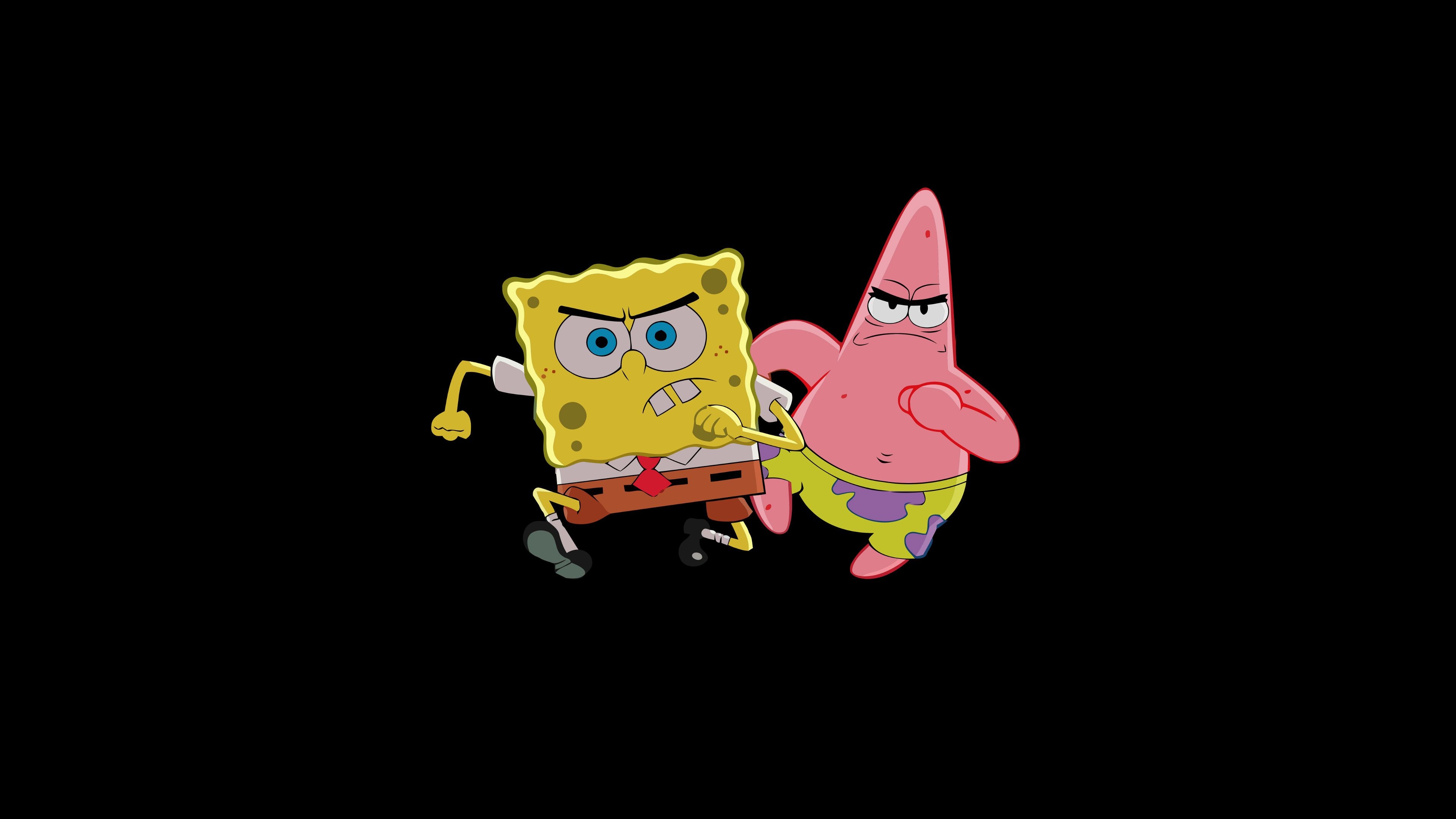 Patrick Star, SpongeBob SquarePants wallpaper, Cartoon wallpapers, Cute cartoon wallpapers, 3840x2160 4K Desktop