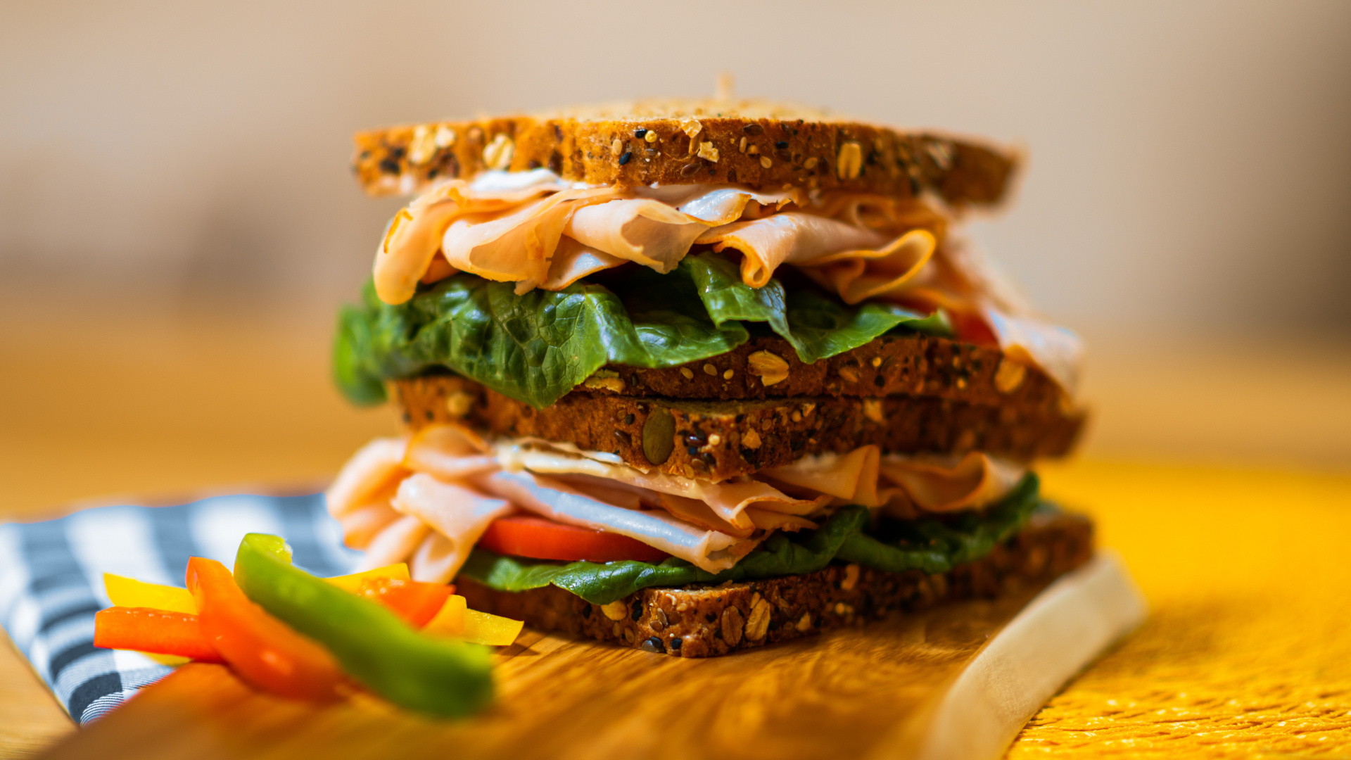 Sandwich, Mouthwatering combination, Fresh ingredients, Tasty lunch, 1920x1080 Full HD Desktop