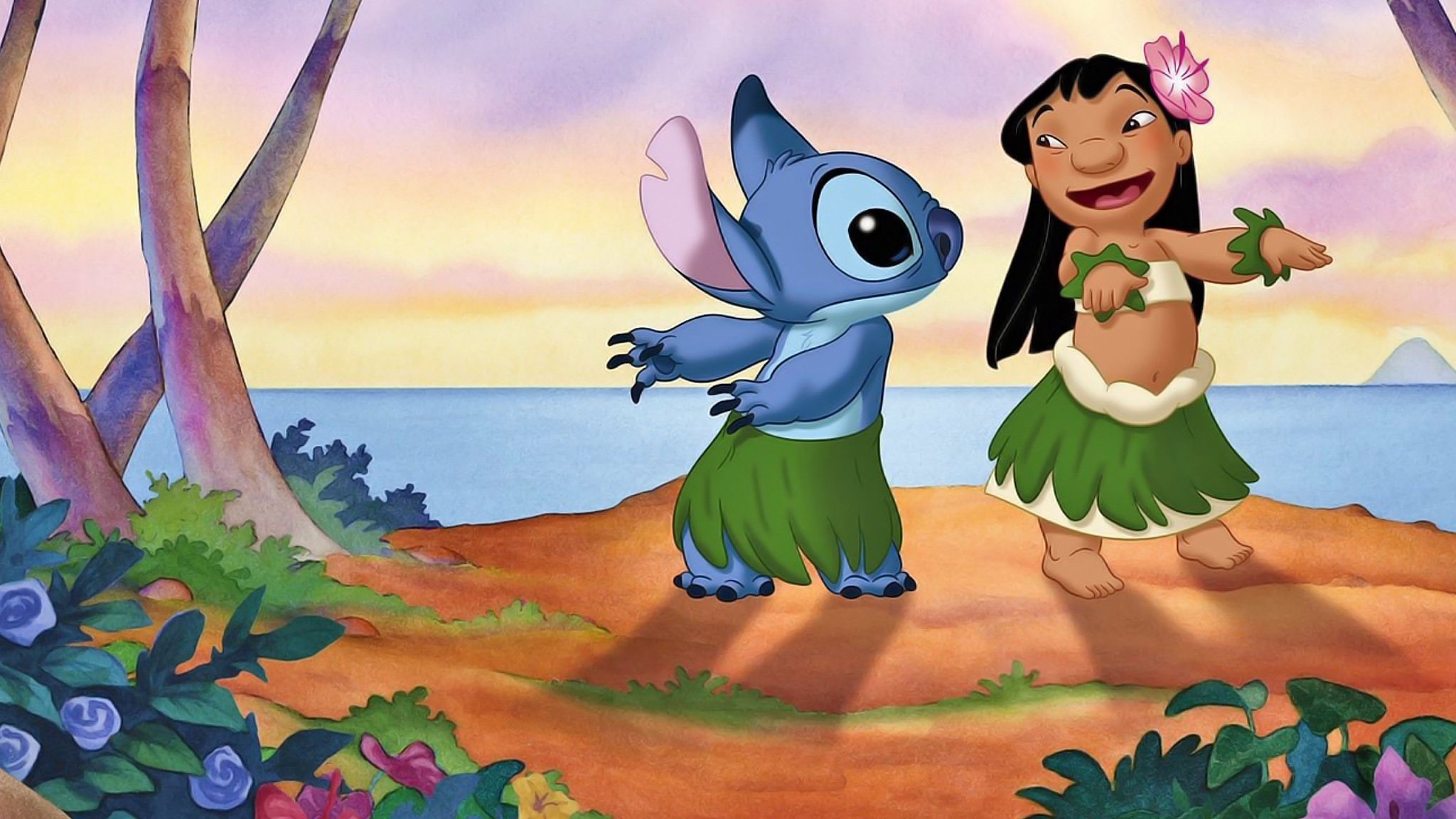 Stitch animation, Lilo & Stitch, Rakuten TV, Disney movie, 2050x1160 HD Desktop