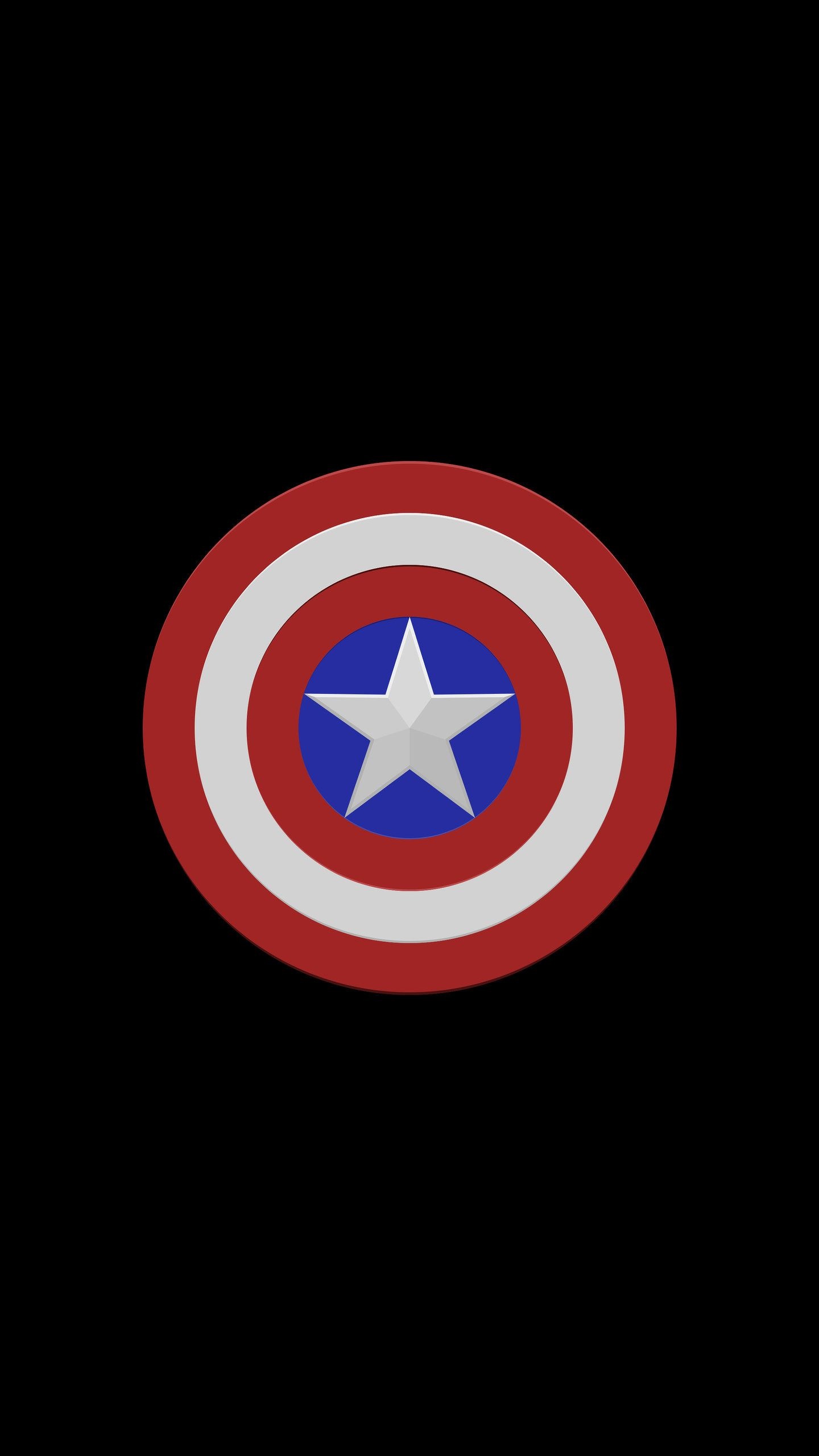 Captain America's shield, faceted star emblem, concentric circular insignia, HD Phone wallpaper