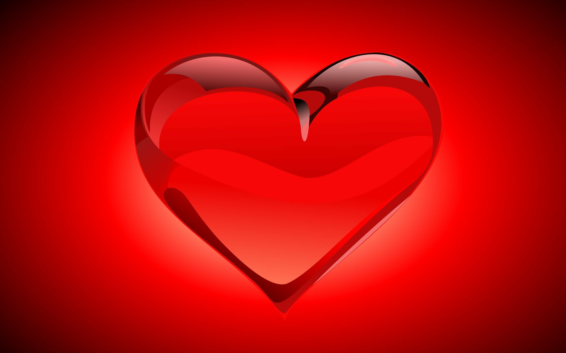 Red hearts, Love and passion, Heart-shaped, Romantic symbol, 1920x1200 HD Desktop