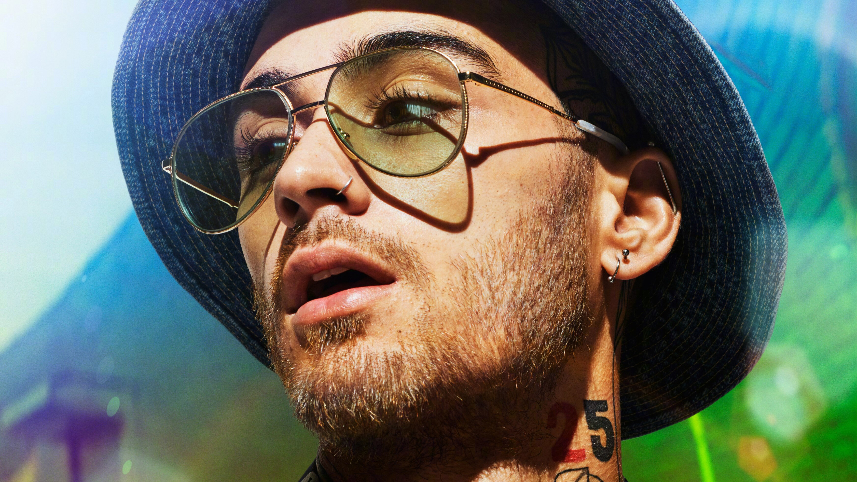 Zayn Malik, Musical genius, Mesmerizing melodies, Inspiring performances, 3490x1970 HD Desktop