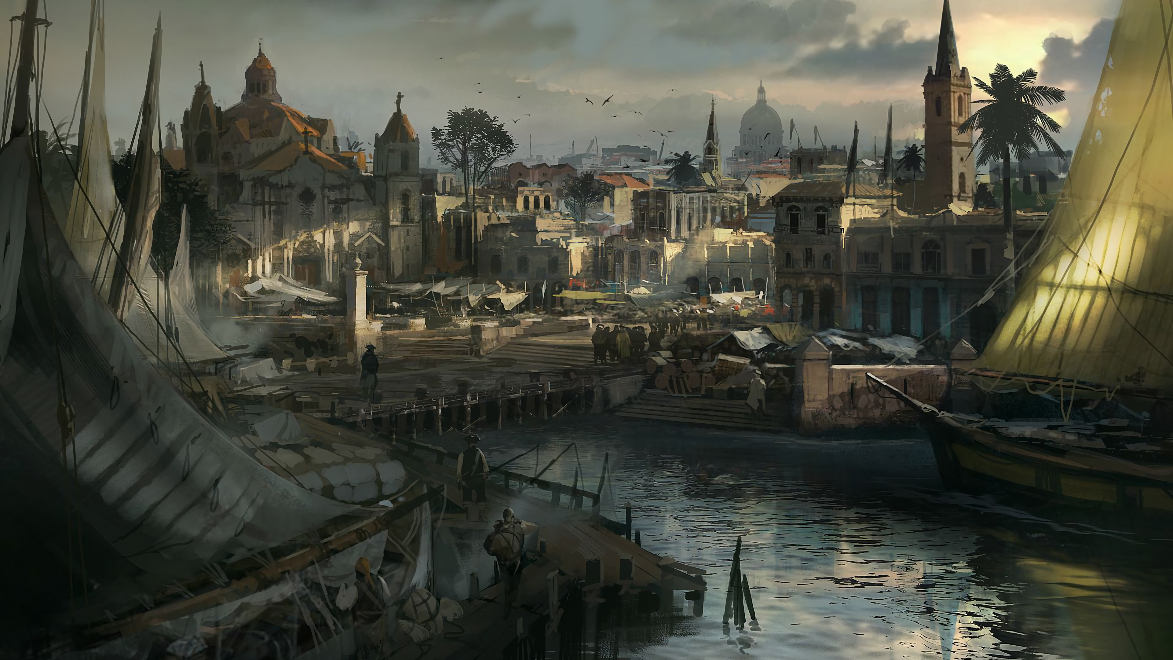 Port, History Wallpaper, 3840x2160 4K Desktop