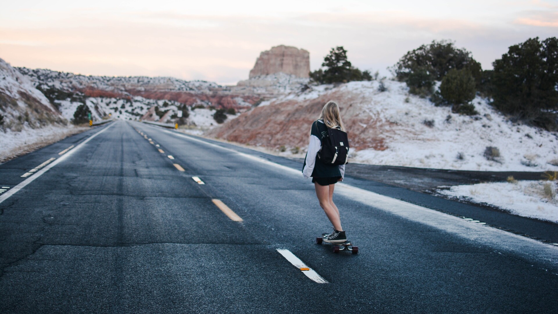 Skateboard girl, High-quality 4k, Stunning laptop backgrounds, Skateboarding images, 1920x1080 Full HD Desktop