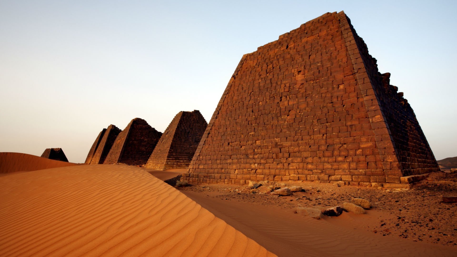 Sudan pyramid background, Architectural beauty, Historic marvel, Cultural heritage, 1920x1080 Full HD Desktop