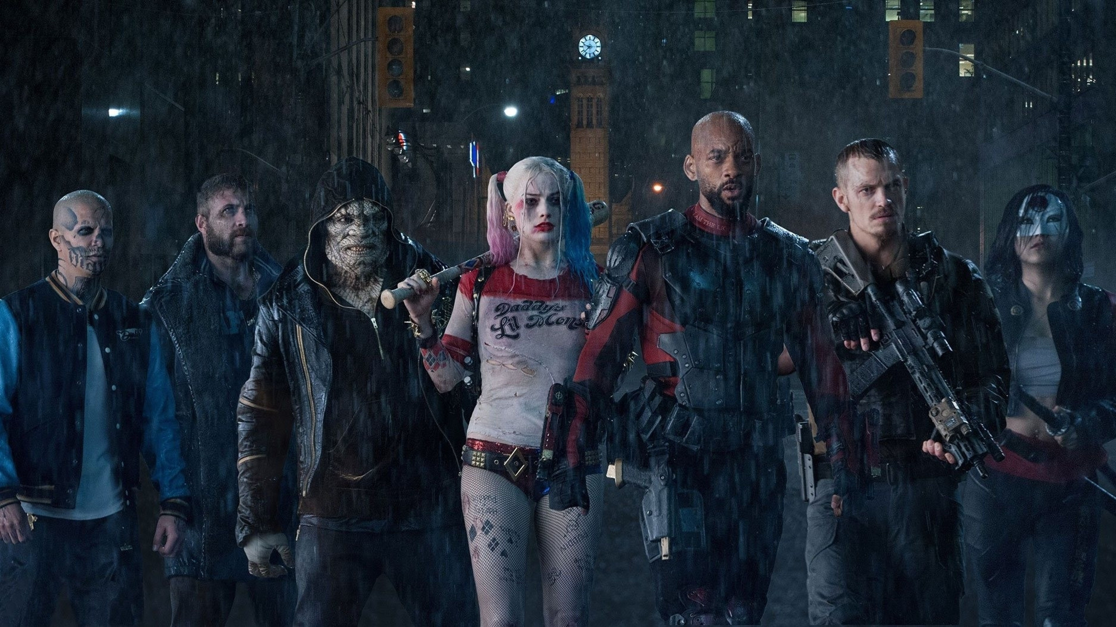 Will Smith, Deadshot, Suicide Squad, Harley Quinn, 3840x2160 4K Desktop