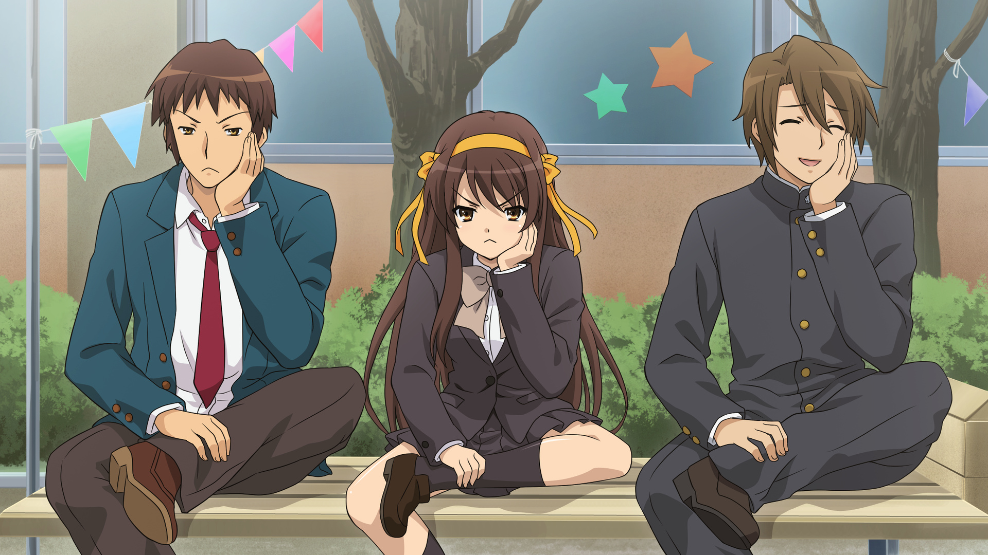 Kyon and Itsuki Koizumi, Haruhi Suzumiya Wallpaper, 1920x1080 Full HD Desktop