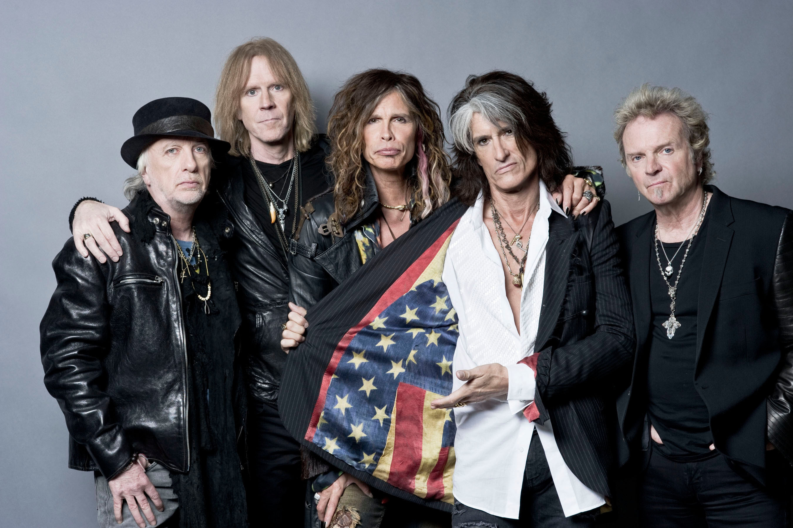 Aerosmith's iconic wallpaper, Steven Tyler, Joey Kramer, Rock 'n' Roll legends, 2700x1800 HD Desktop