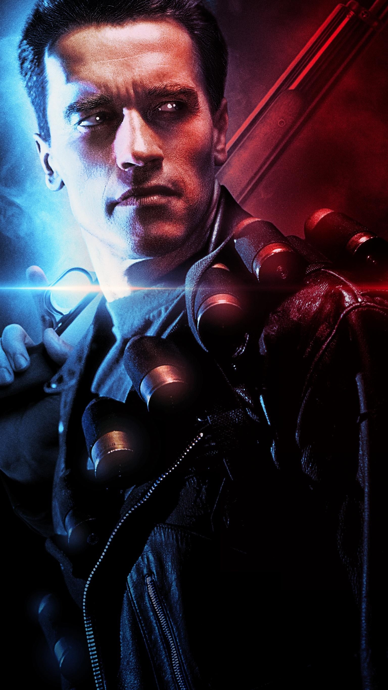 Terminator franchise, Arnold Schwarzenegger, Iconic character, Film series, 1540x2740 HD Phone