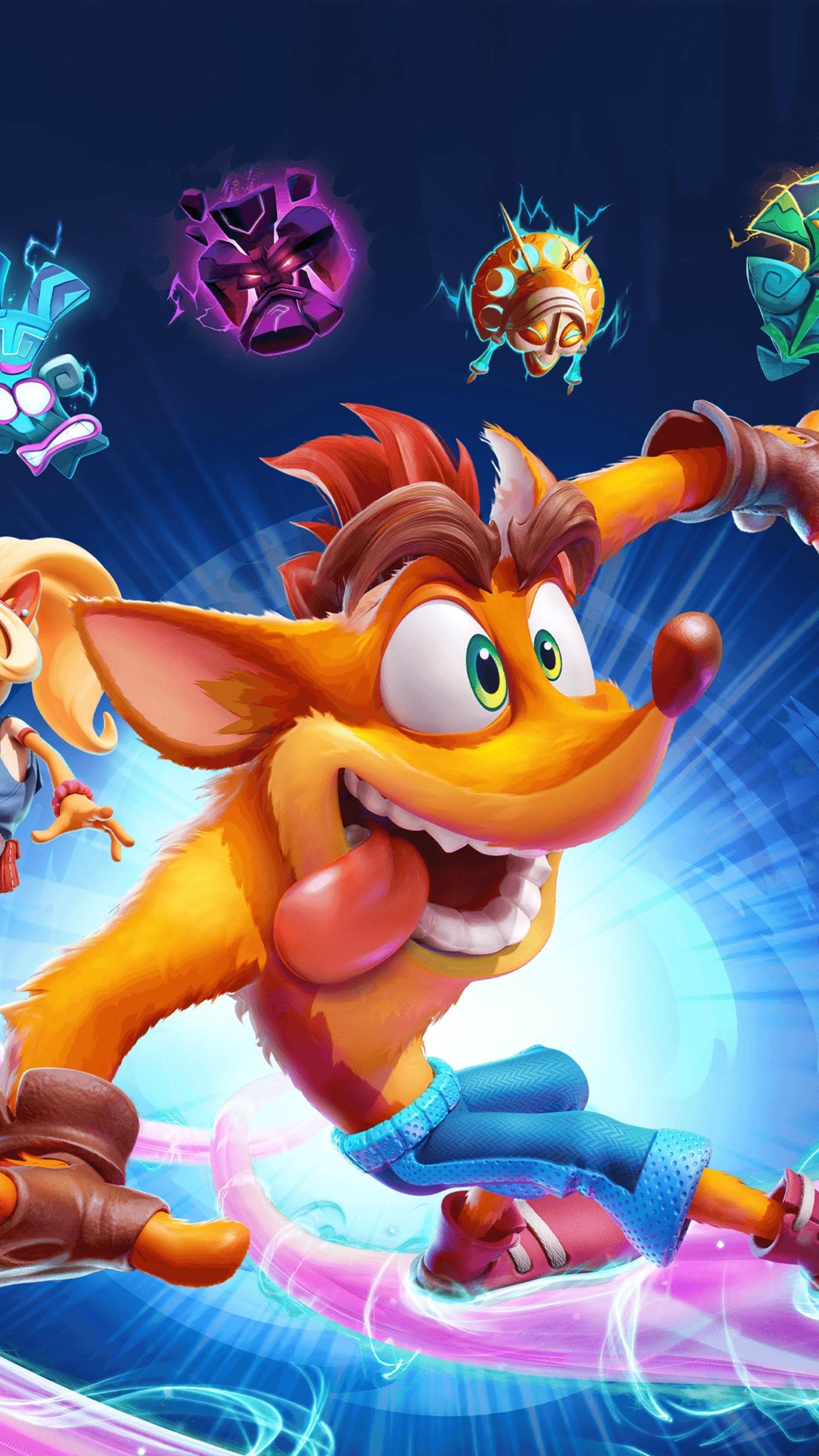 Crash Bandicoot, Quantum Masks, Coco Bandicoot, Crash Bandicoot 4: It's About Time, HD Phone wallpaper