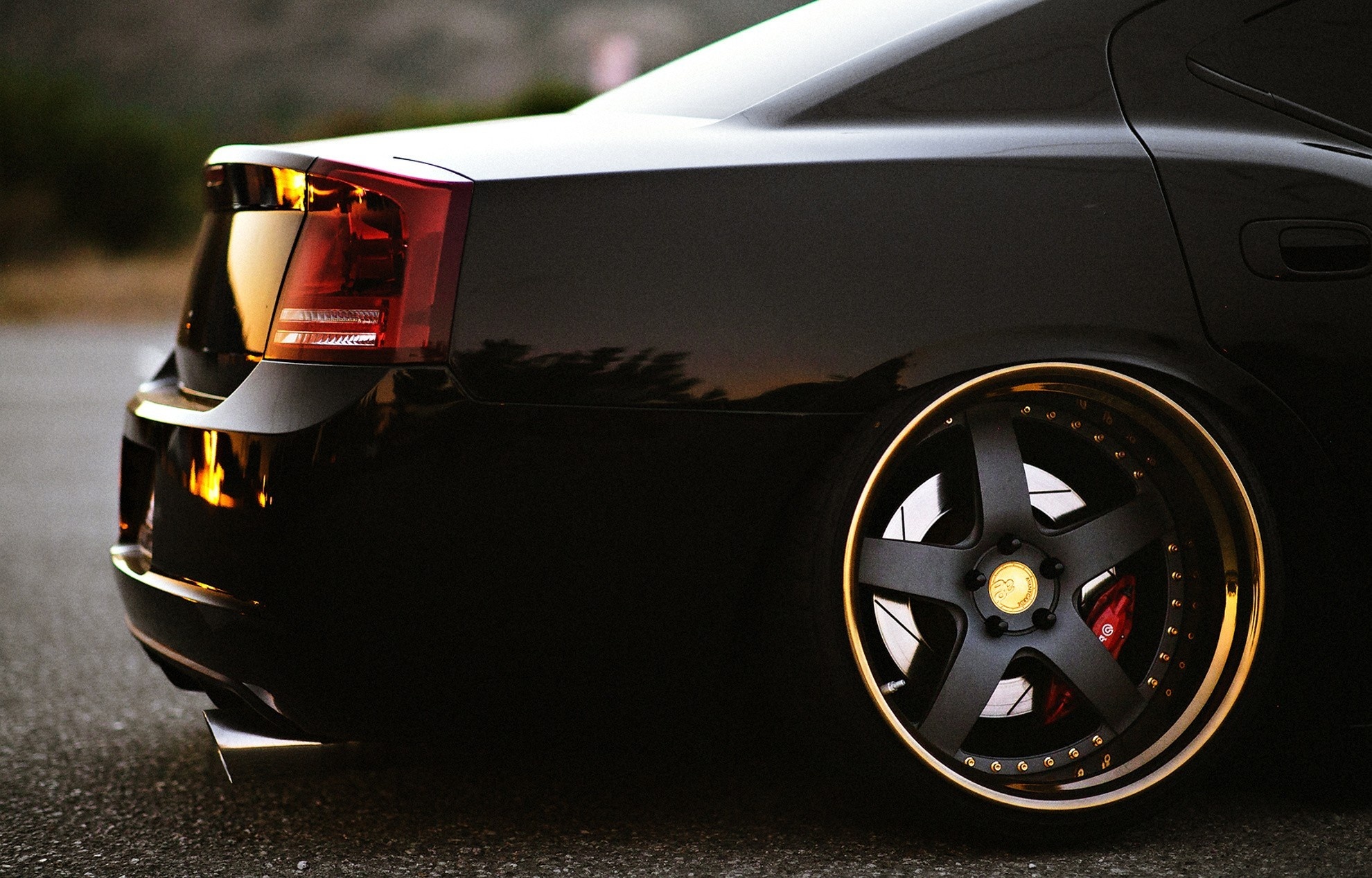 Dodge Charger LX, deep dish forged wheels, red Brembo brake caliper, HD Desktop wallpaper