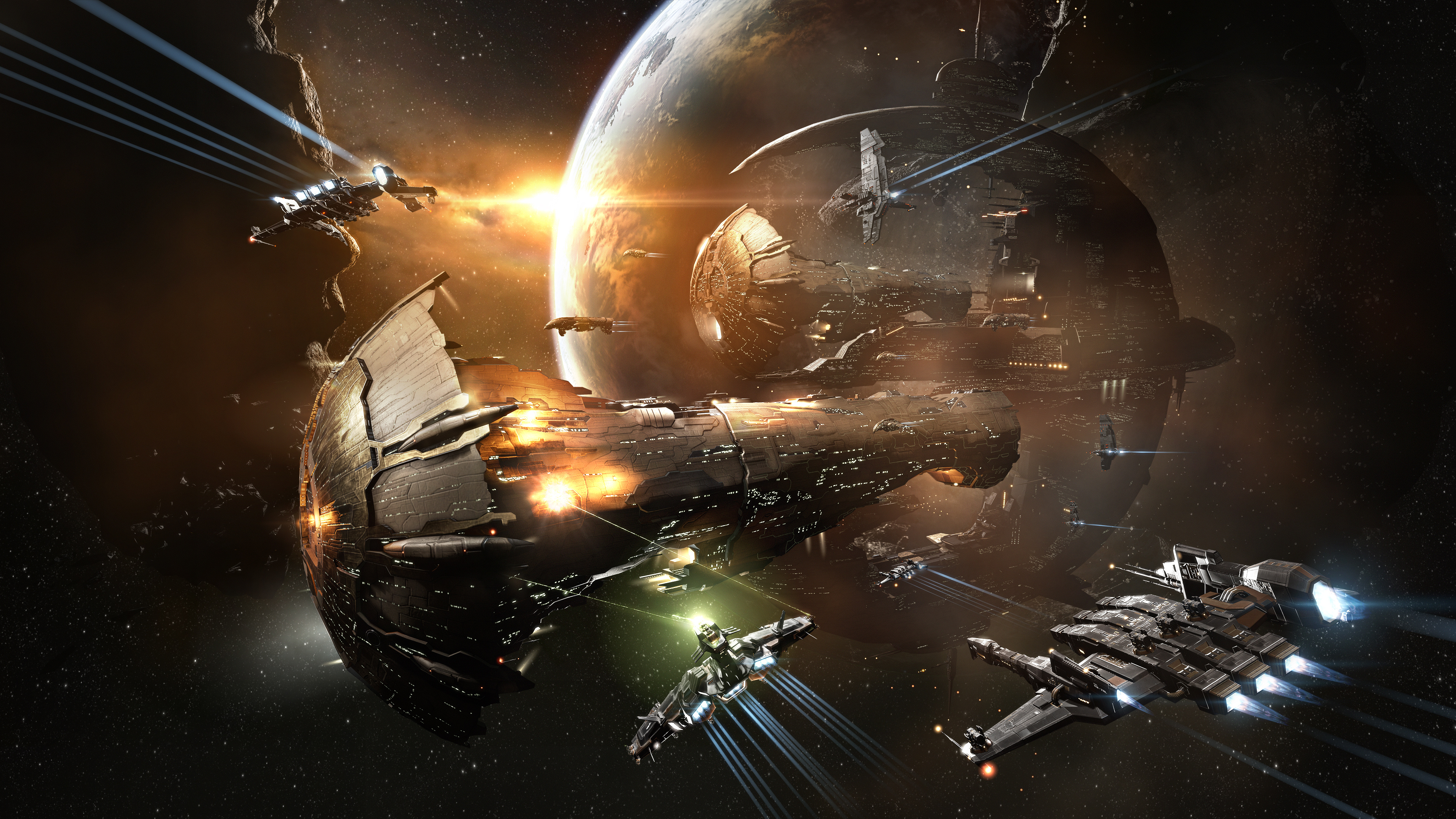 EVE Online, Record setting war, PC Gamer, Gaming, 3840x2160 4K Desktop