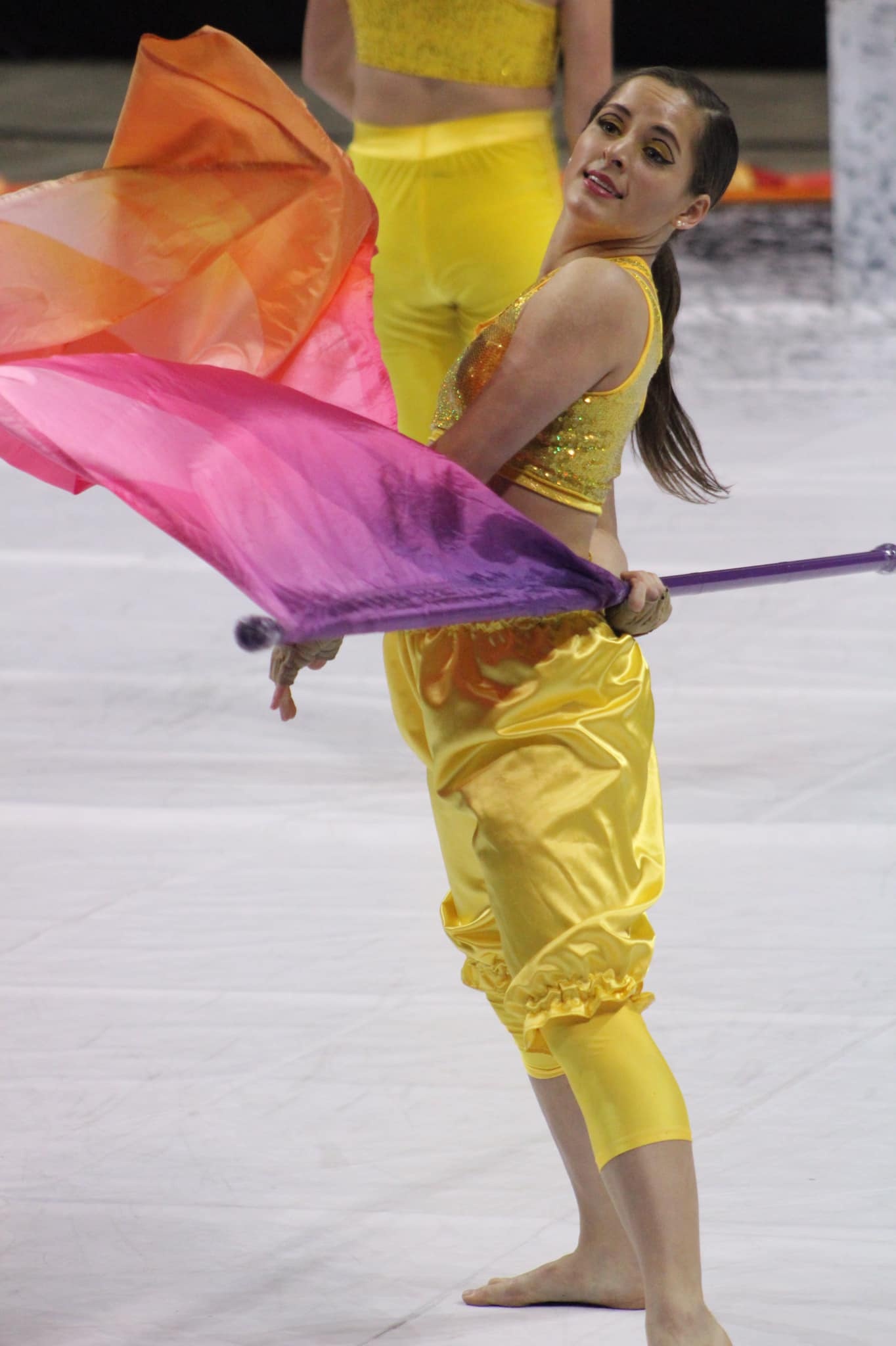 Color Guard, Flag spinning, Digital marching FX, Eric Sabach, 1370x2050 HD Phone