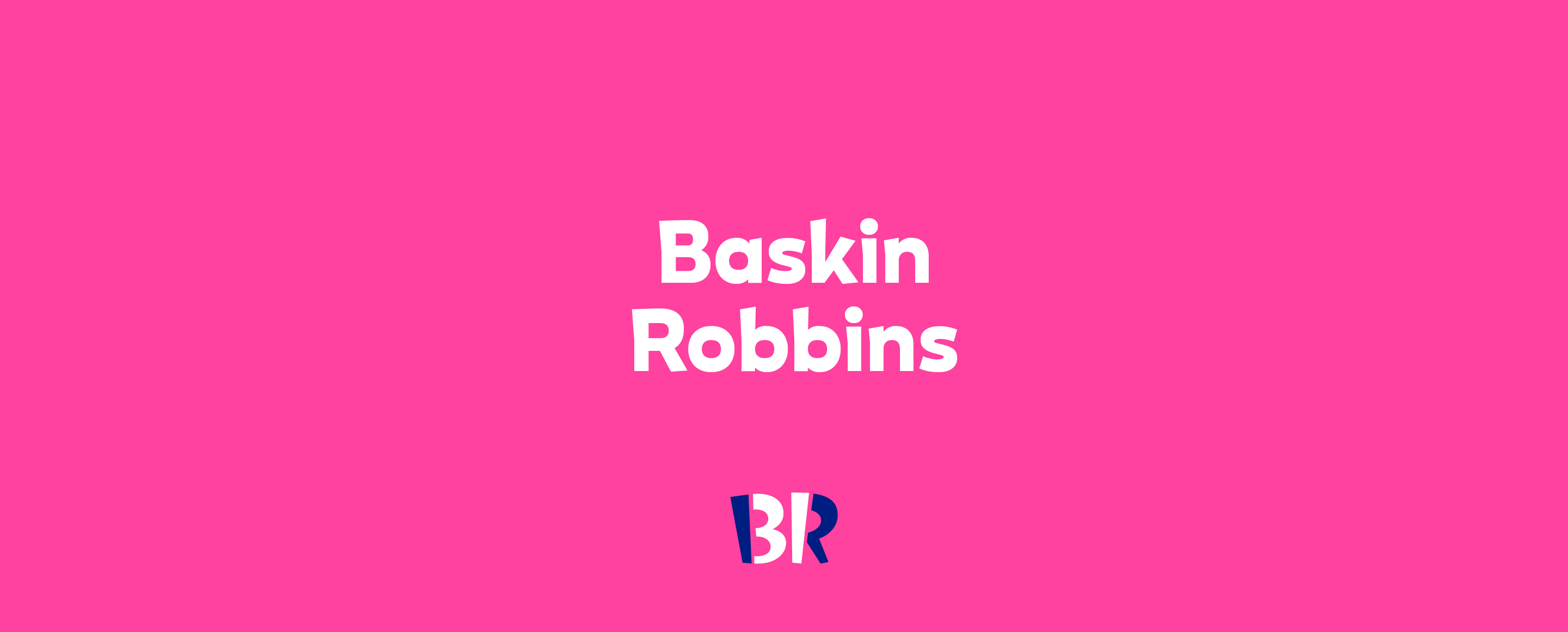 Baskin Robbins face37, Jelly London, Baskin Robbins logo, Face logo, 2880x1160 Dual Screen Desktop