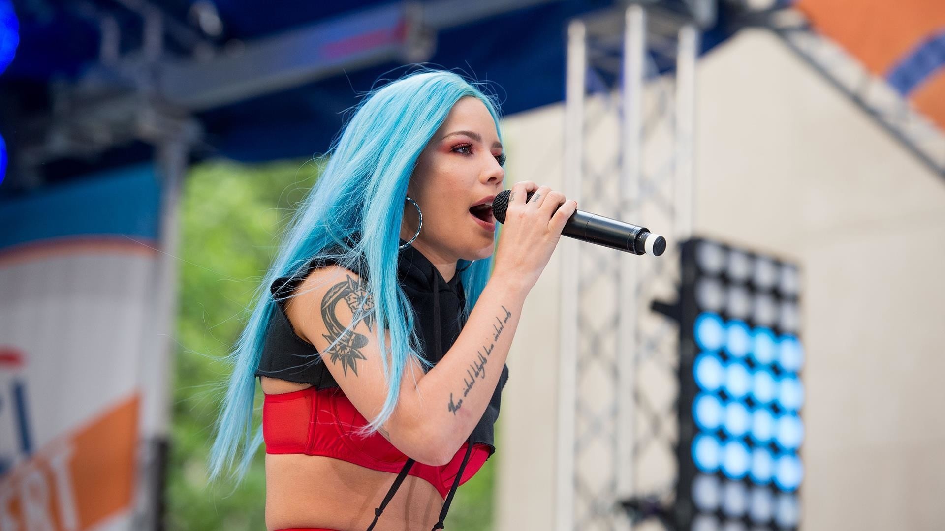 Halsey, Desktop wallpaper, John Tremblay, Music artist, 1920x1080 Full HD Desktop