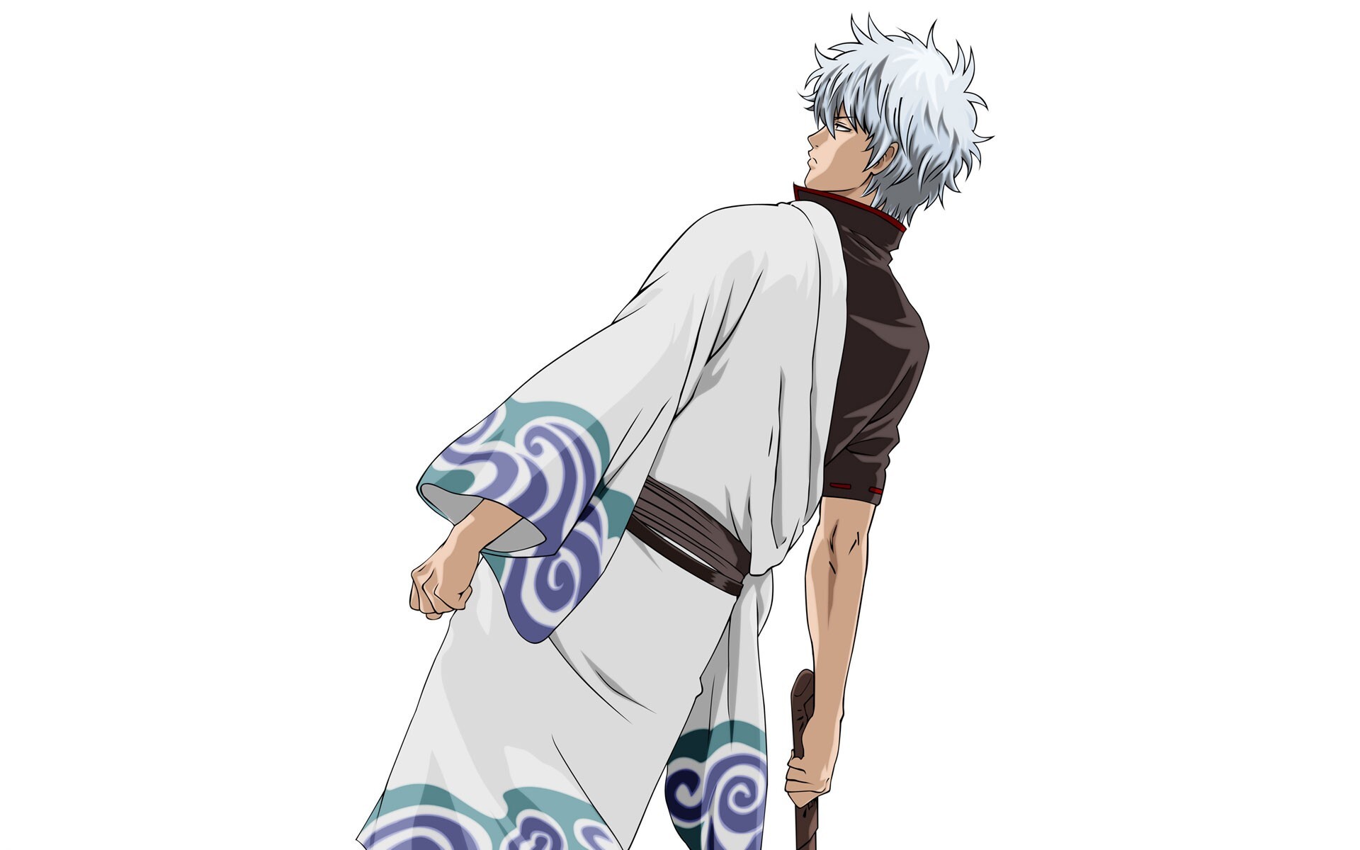 Gintama series, Simple background, Sakata Gintoki, Wallpaper, 1920x1200 HD Desktop