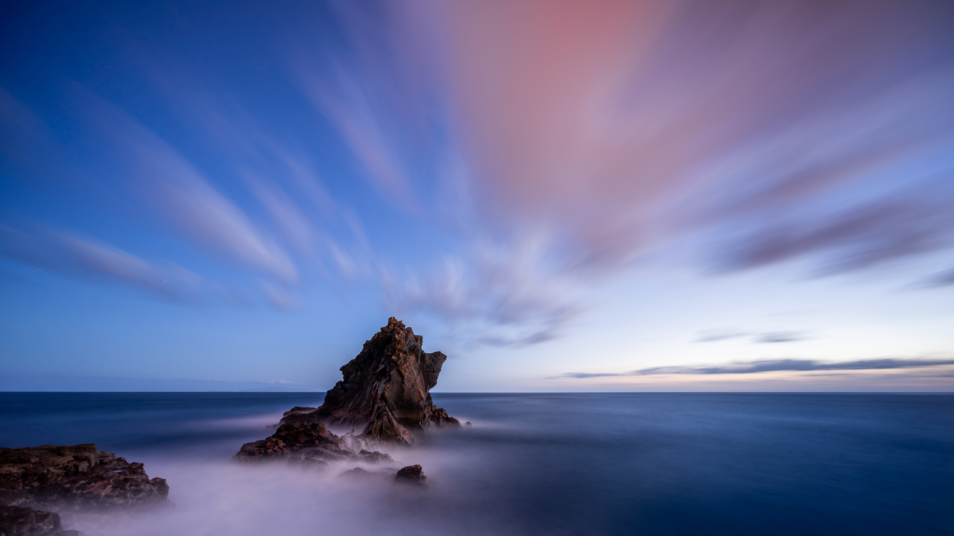 Madeira travels, Sea and sky, Crag in Madeira, 4K wallpapers, 3840x2160 4K Desktop