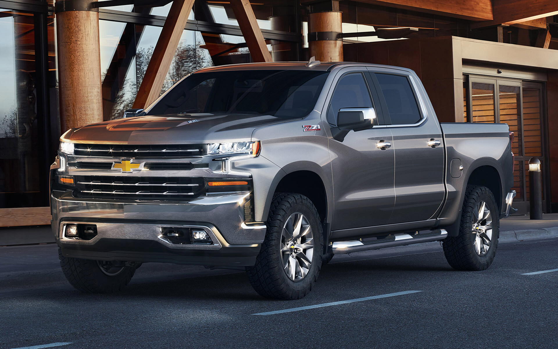 Chevrolet Silverado, Z71 edition, Crew cab, Car pixel, 1920x1200 HD Desktop