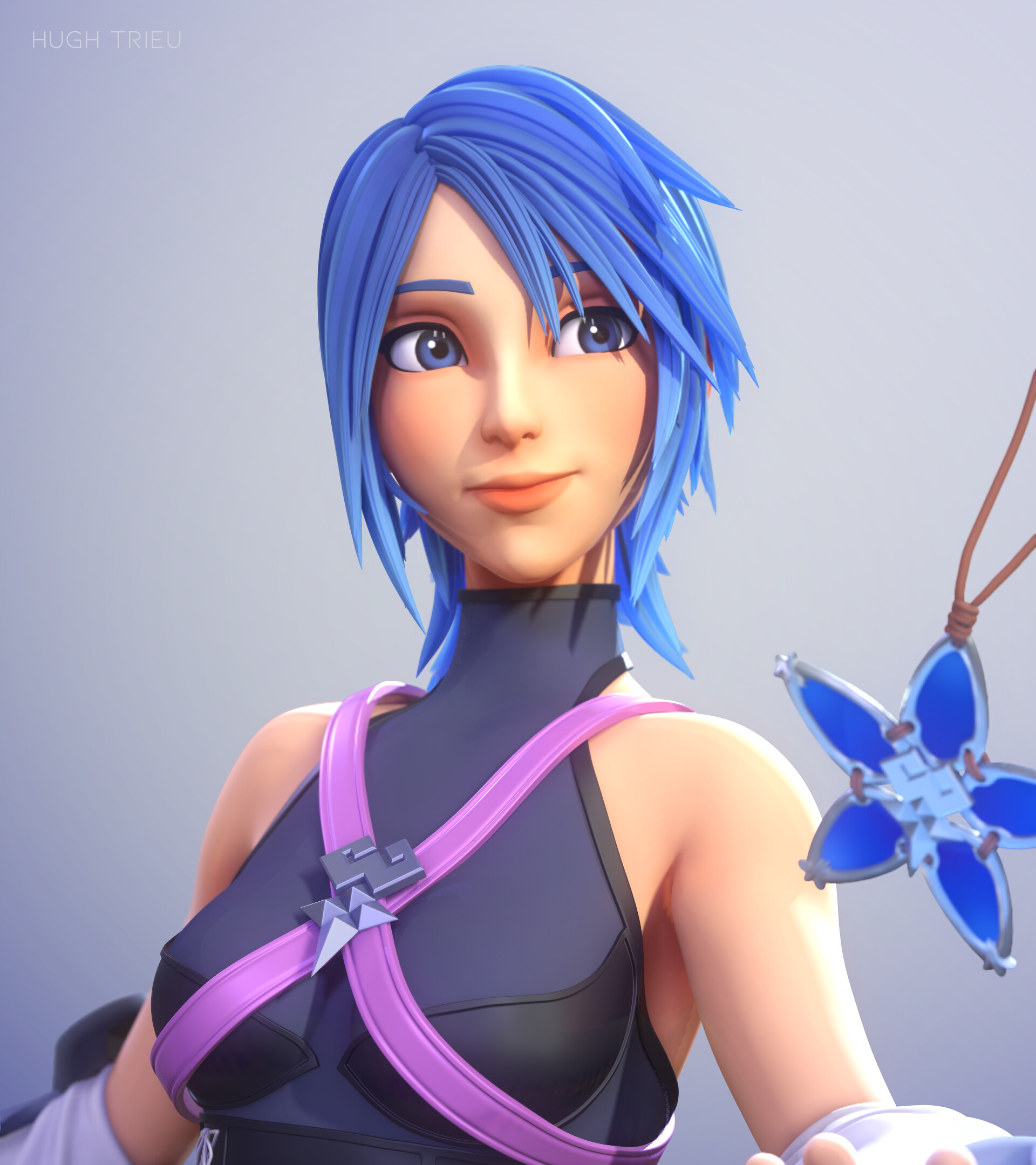 Aqua, Kingdom Hearts, Gaming, Fan art collection, 1920x2160 HD Phone