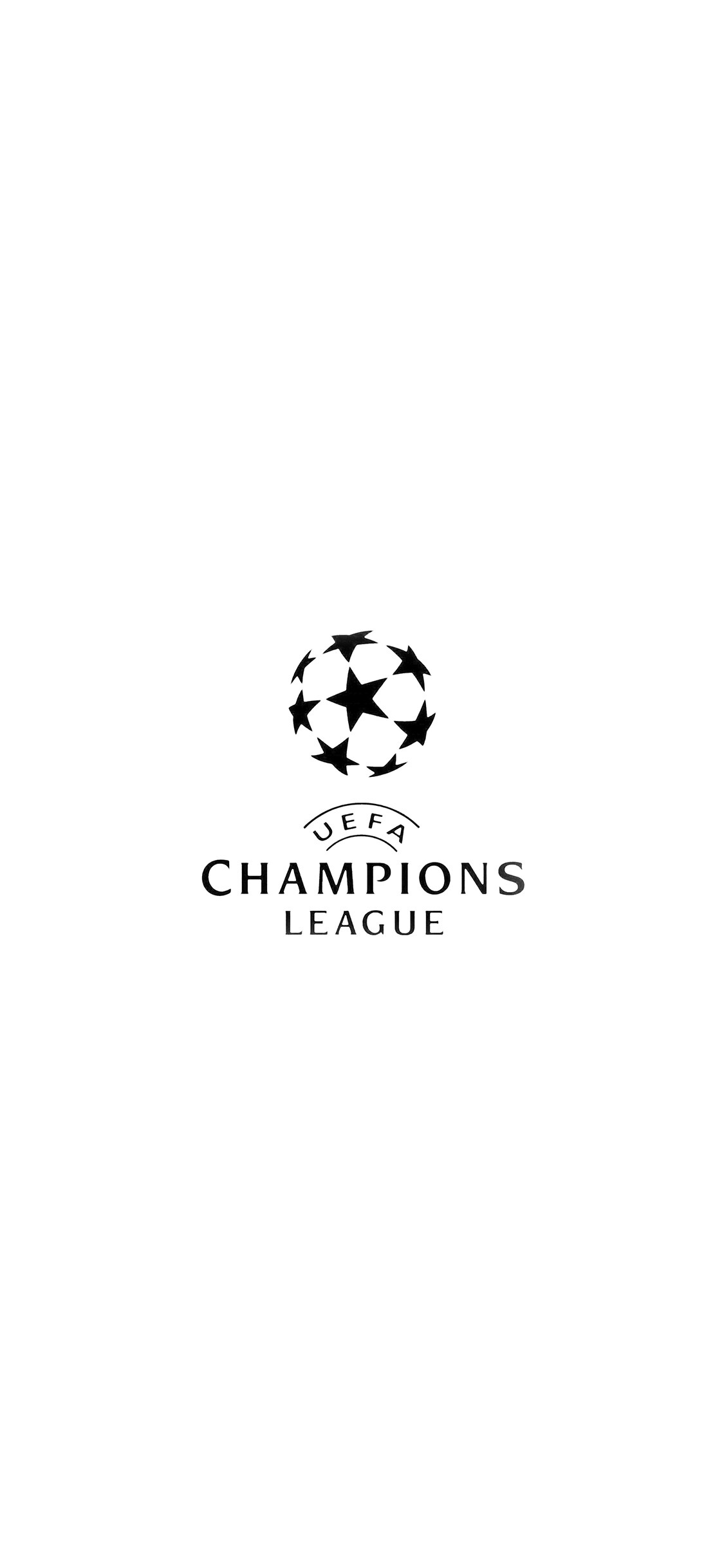 Champions League, Europe logo, Soccer art, White illustration, 1130x2440 HD Phone