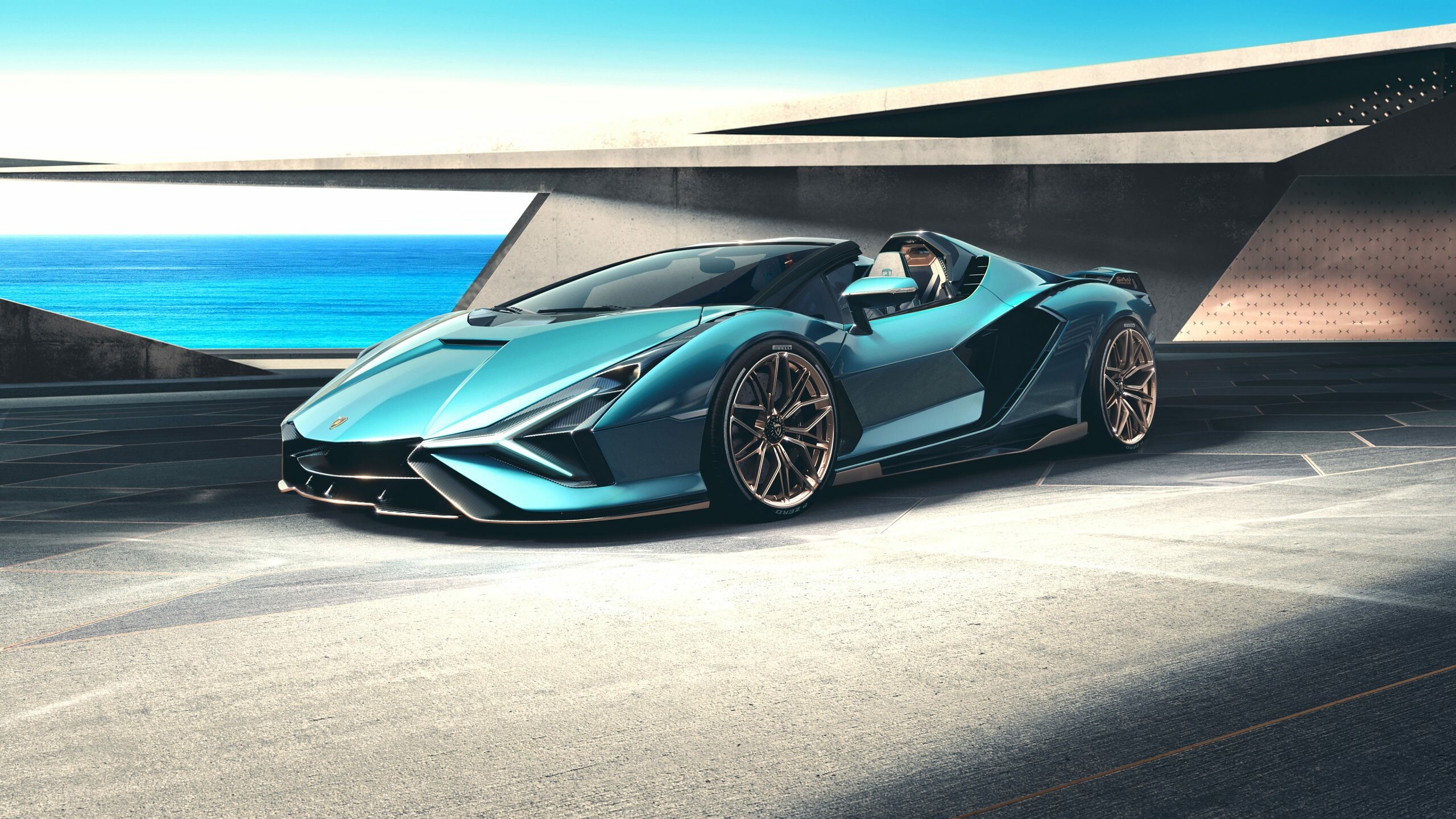 Sian Roadster, Lamborghini Wallpaper, 2560x1440 HD Desktop