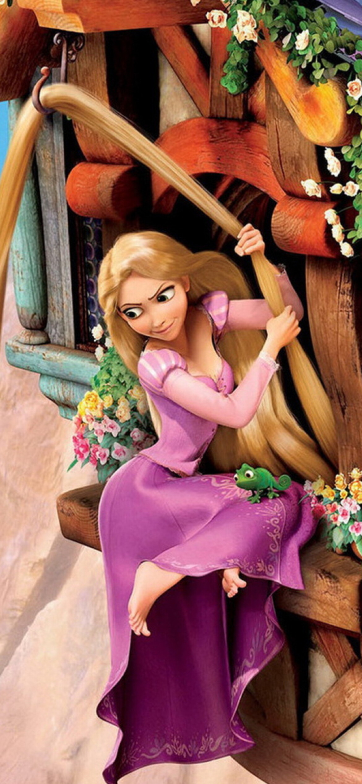Tangled, Wallpaper for iPhone 12 Pro, Disney's magical world, Fairy tale beauty, 1170x2540 HD Phone