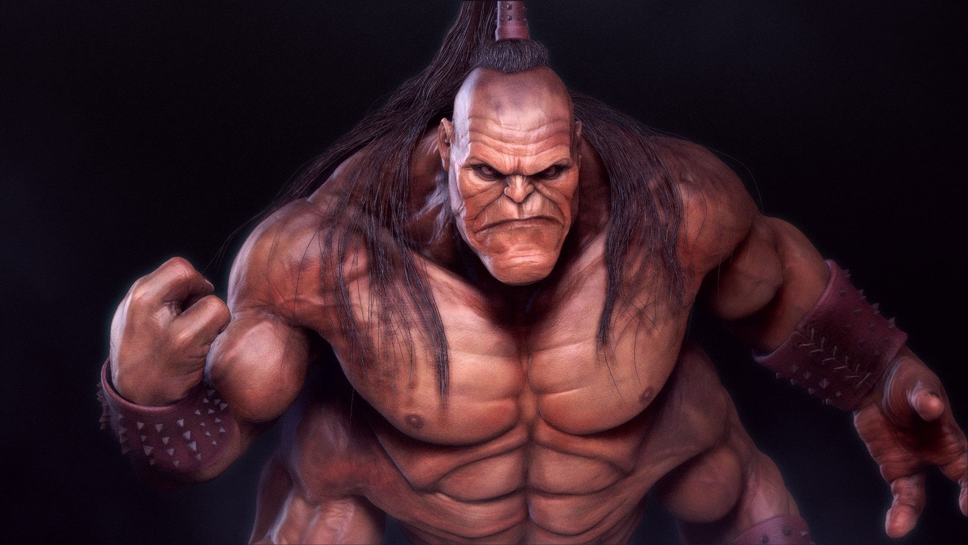 Goro, Mortal Kombat, Kfir Merlaub art, ArtStation portfolio, 1920x1080 Full HD Desktop