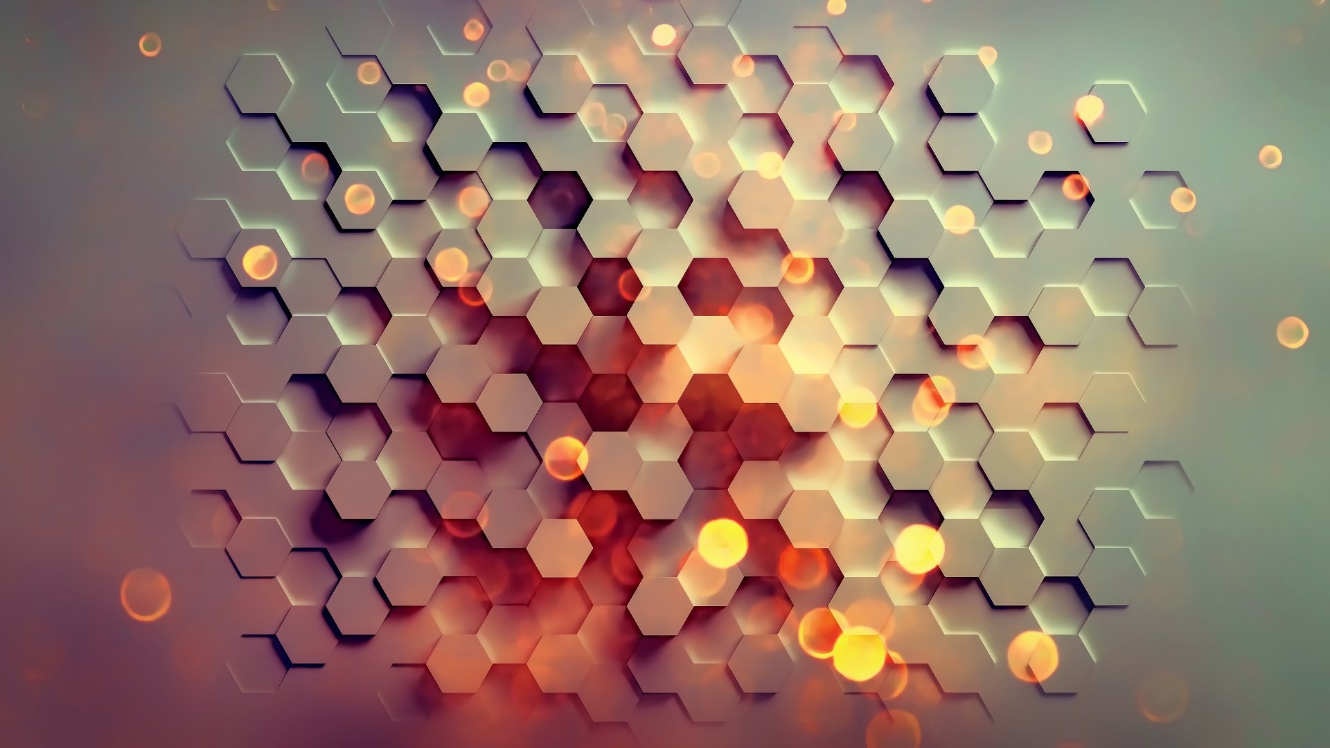 4K ultra HD hexagon wallpapers, High-quality images, Modern design, Trendy background, 1920x1080 Full HD Desktop