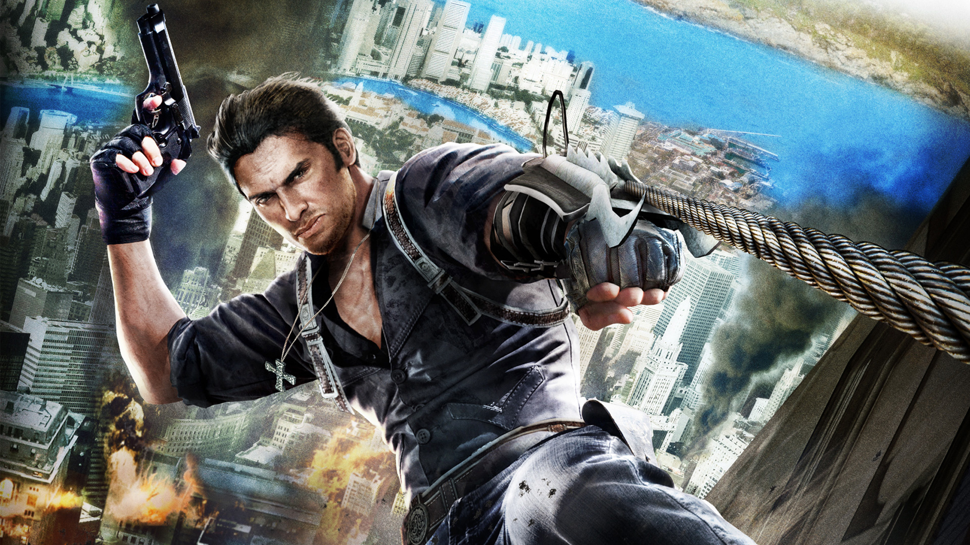 Just Cause gaming, Chaos unleashed, Rico Rodriguez's adventure, Explosive gameplay, 1920x1080 Full HD Desktop