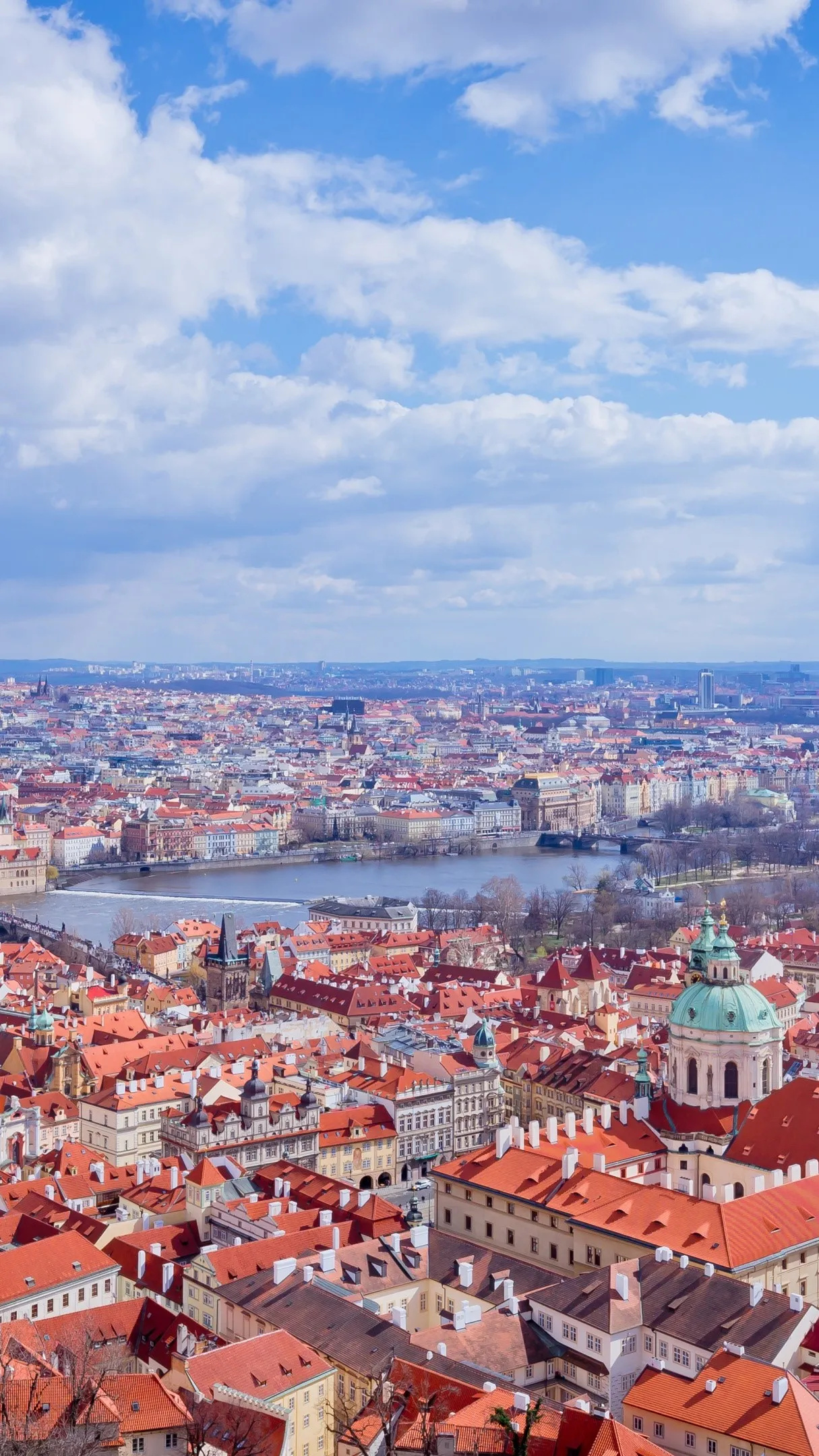 Prague travels, Sky of Prague, Urban city, Technological marvel, 1220x2160 HD Phone