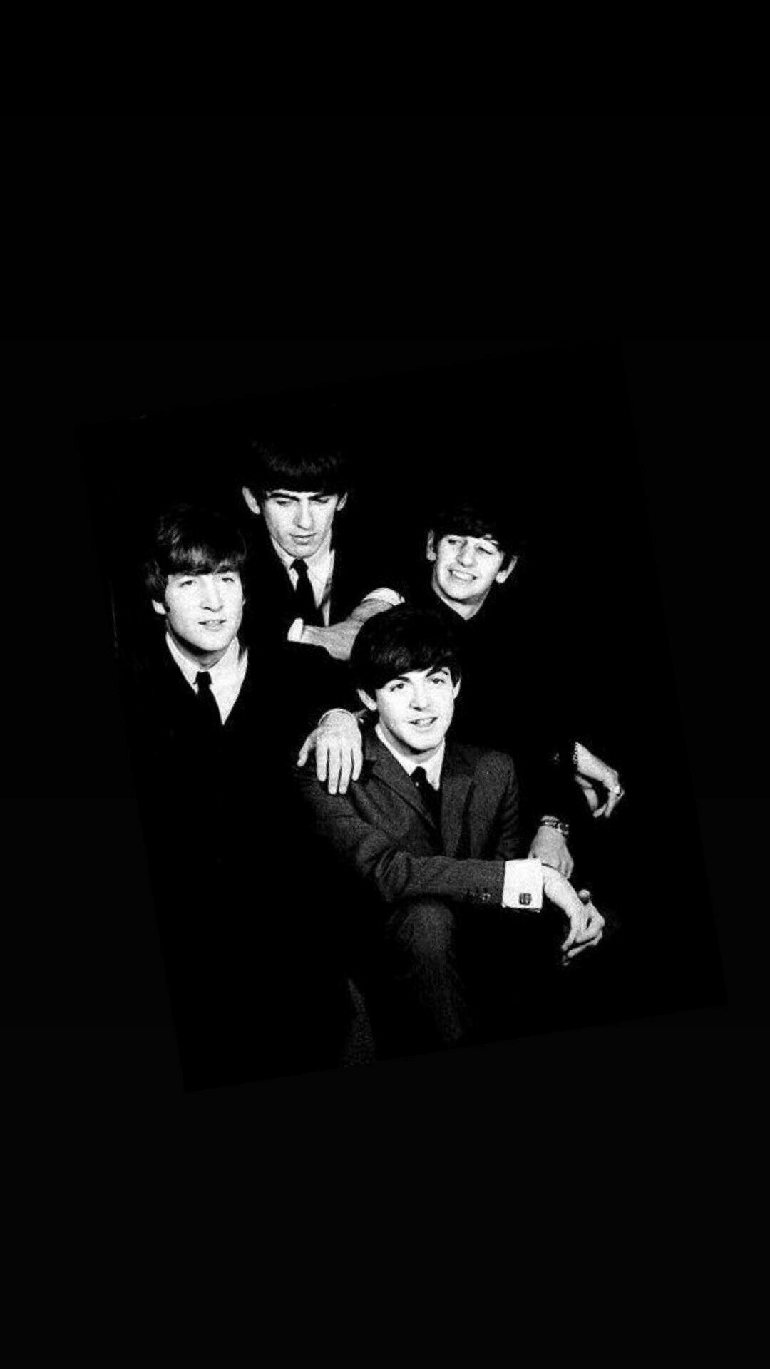 The Beatles, Black and white wallpaper, High-quality download, 1080x1920 Full HD Phone