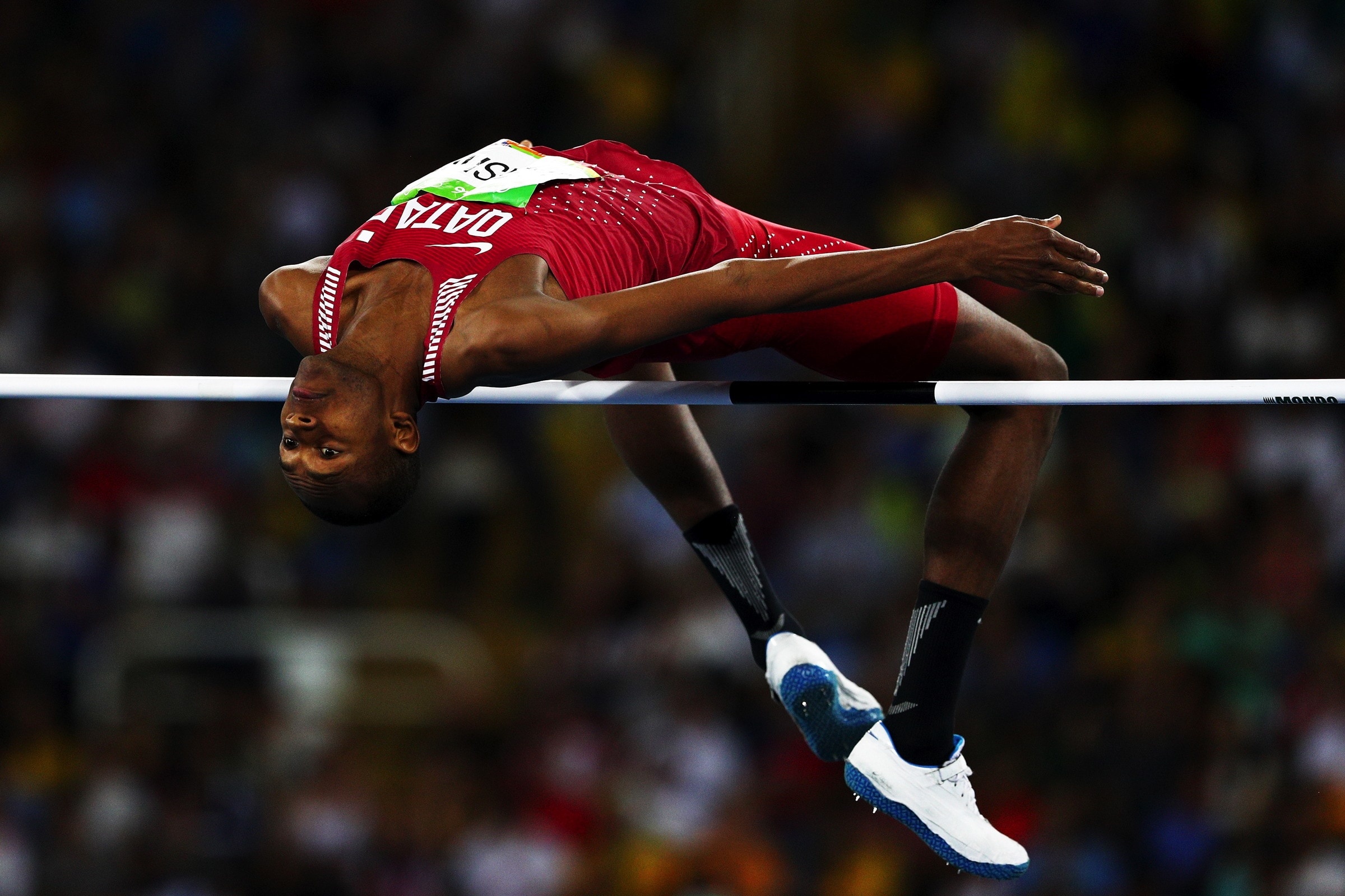 Mutaz Essa Barshim, Qatar national Olympic committee, Sports excellence, High jump, 2400x1600 HD Desktop