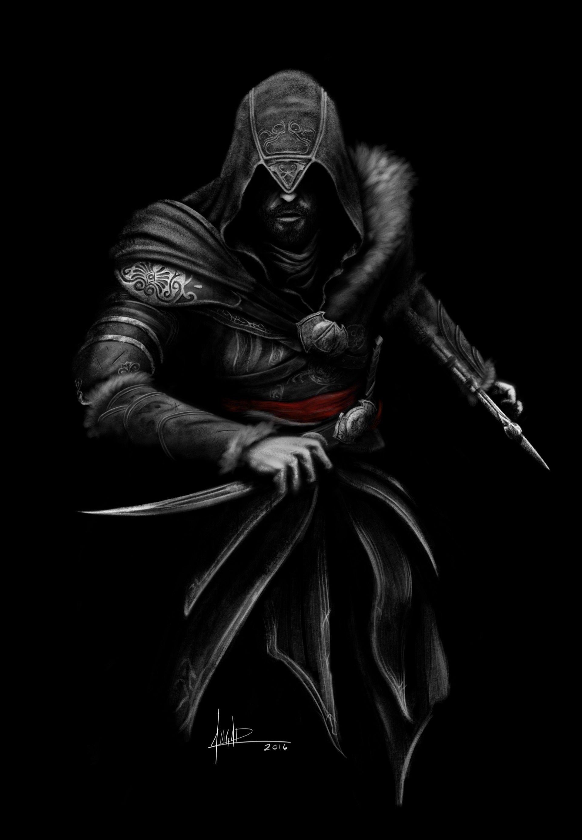 Ezio Auditore da Firenze, Assassin's Creed: Revelations, Hidden blade and dagger, HD Phone wallpaper