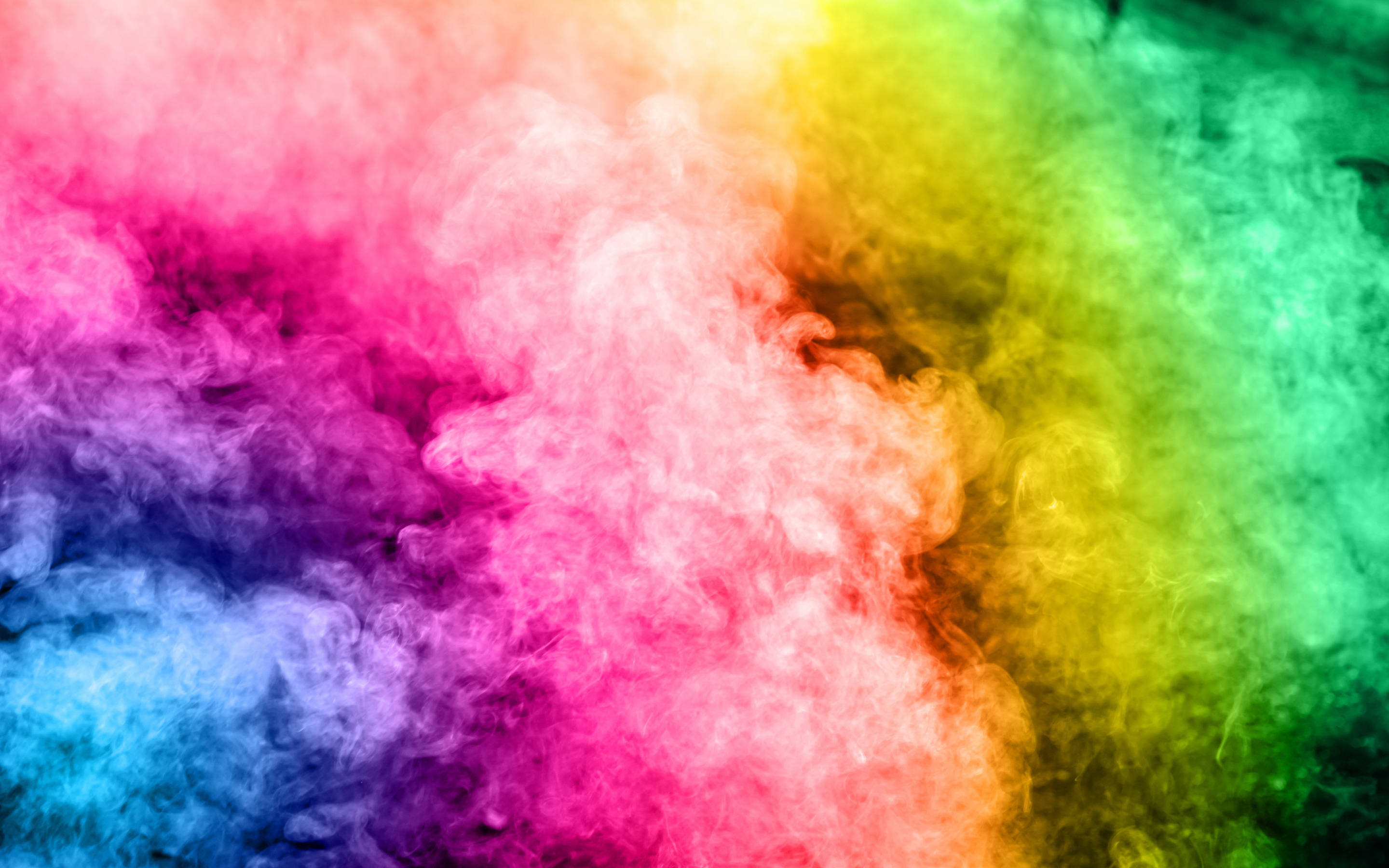 Smoke, Rainbow Colored Wallpaper, 2880x1800 HD Desktop