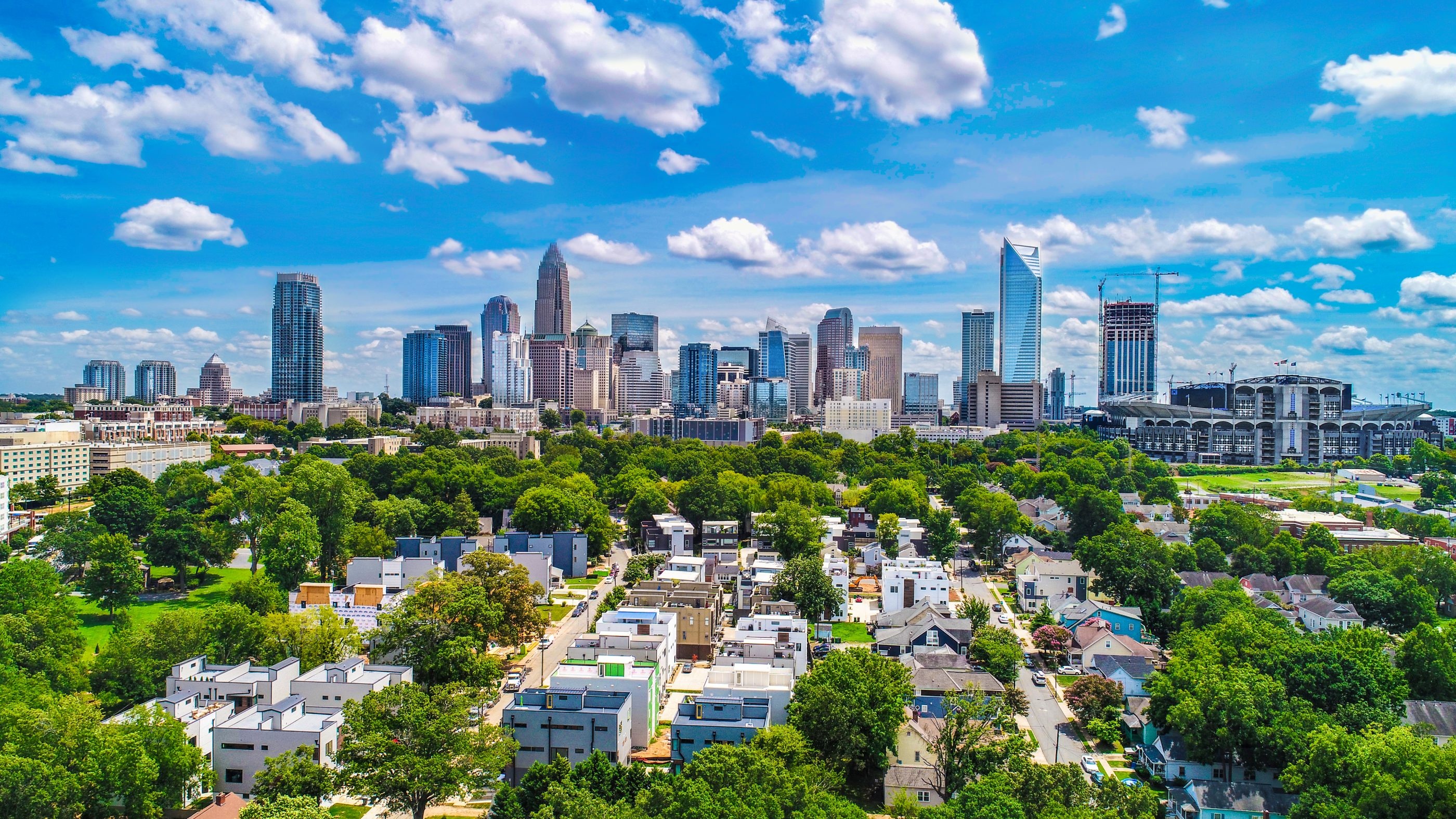 Charlotte NC Skyline, Startup capital, Entrepreneurship, Southern success, 2800x1580 HD Desktop