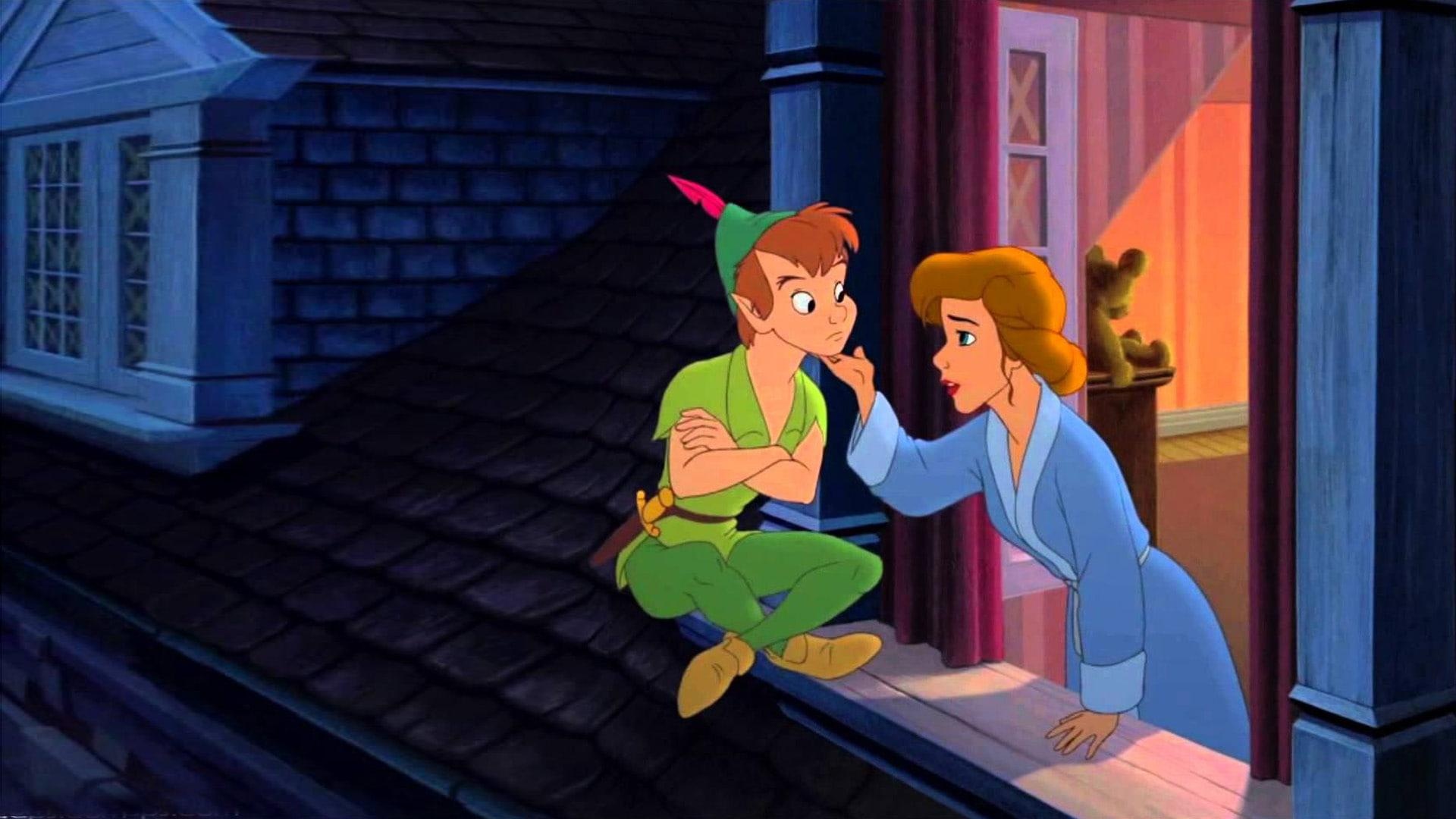 Peter Pan, Wendy Darling, Darling house rooftop window, Full HD Desktop wallpaper