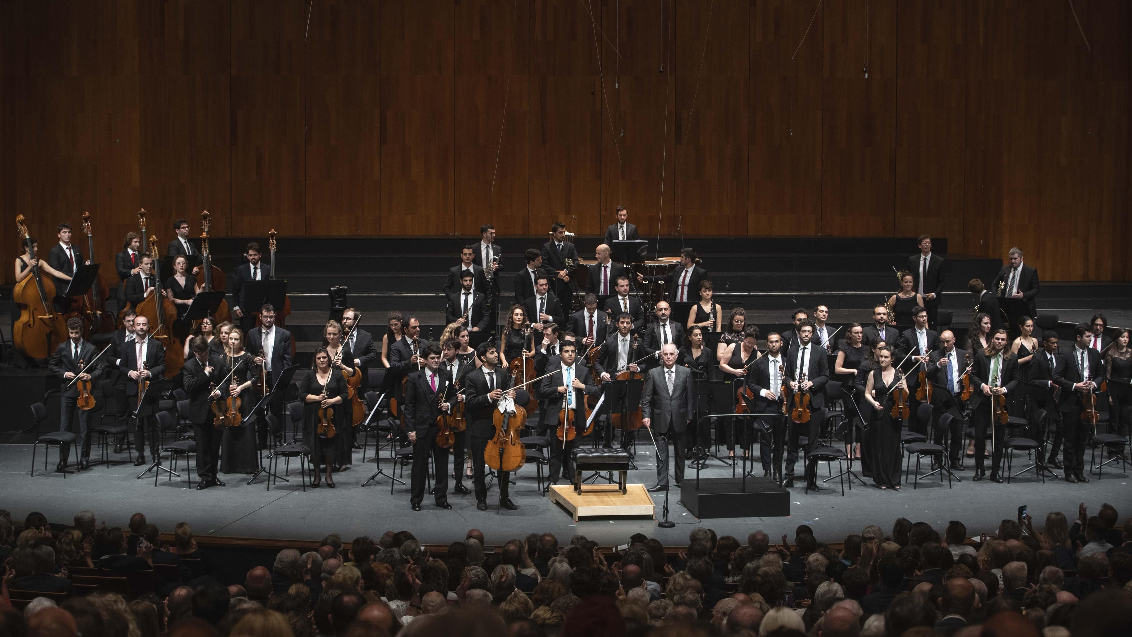 World-renowned orchestra, Barenboim conductor, Salzburg festival, Musical mastery, 3840x2160 4K Desktop