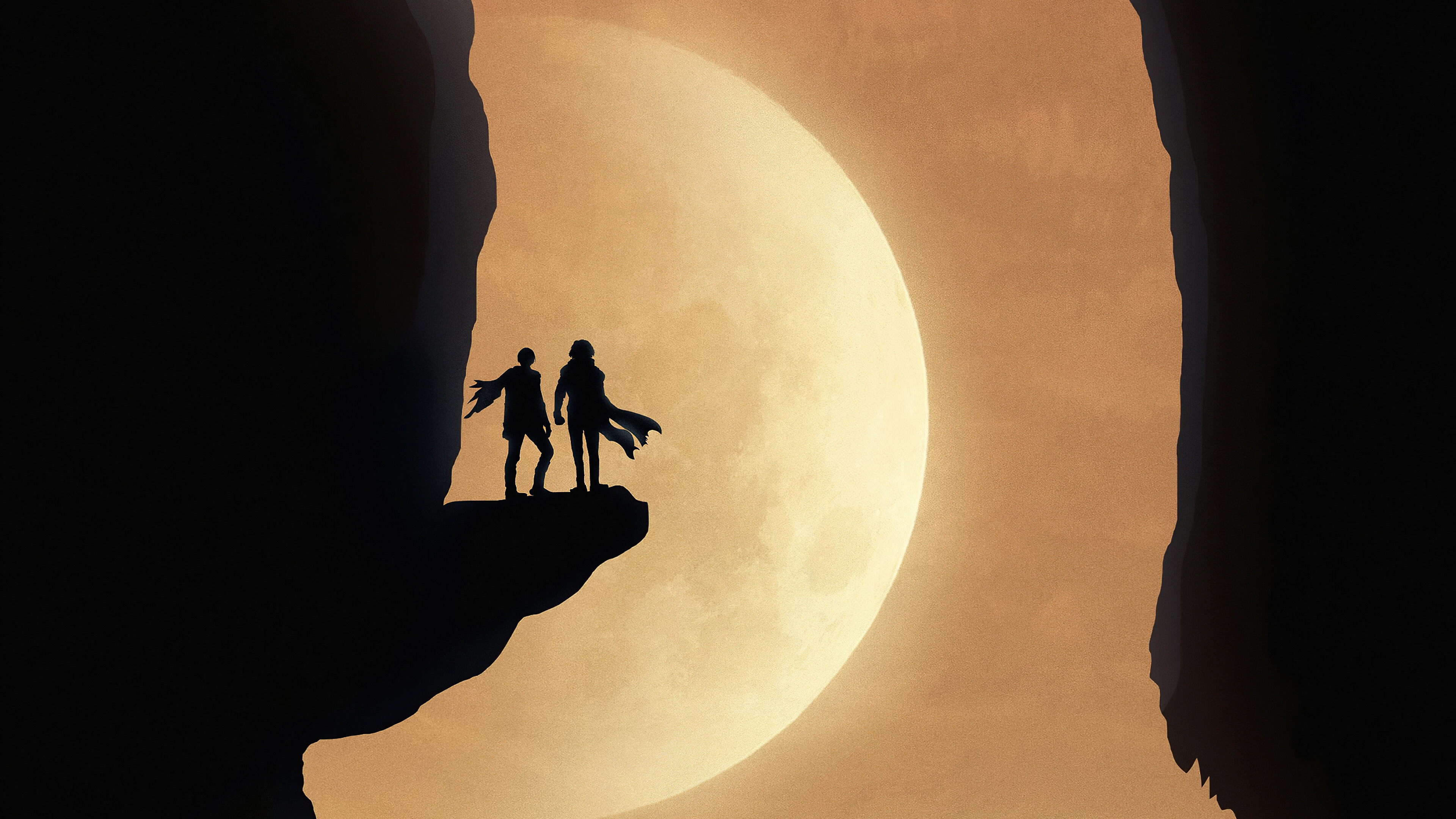 Dune movie (2021), Striking movie poster, Visual masterpiece, Timothe Chalamet, 3840x2160 4K Desktop